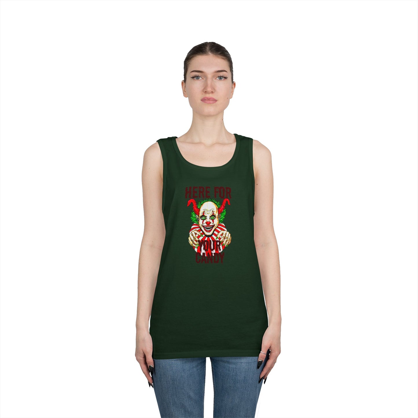 Here for Your Candy Unisex Heavy Cotton Tank Top