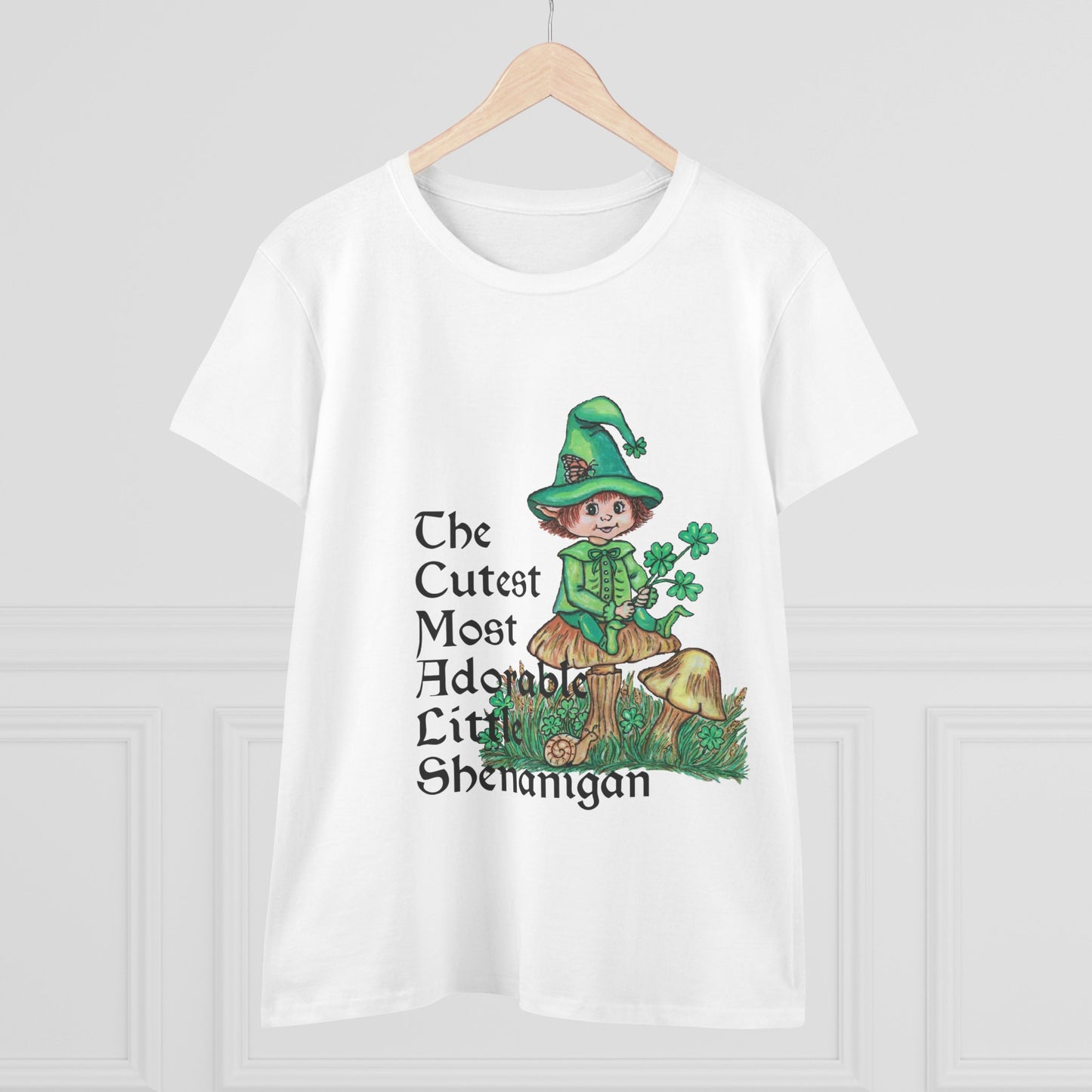 Cutest Leprechaun Women's Midweight Cotton Tee