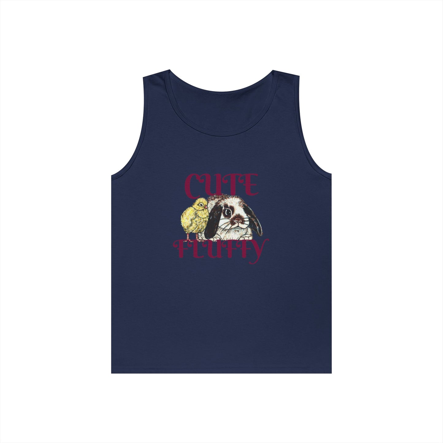 Cute and Fluffy Unisex Heavy Cotton Tank Top