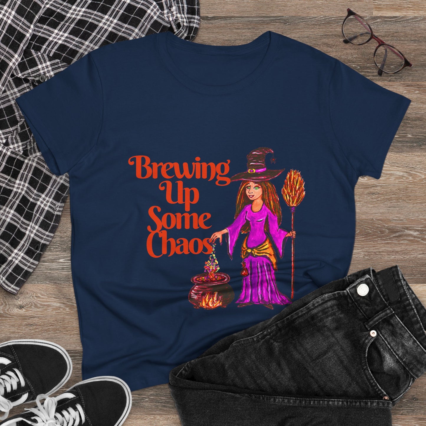 Brewing Up Some Chaos Women's Midweight Cotton Tee