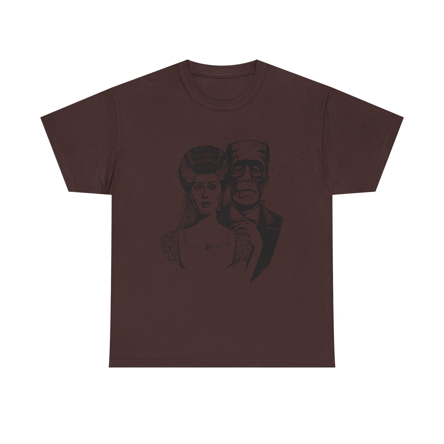 Frankenstein and Bride Unisex Heavy Cotton Tee