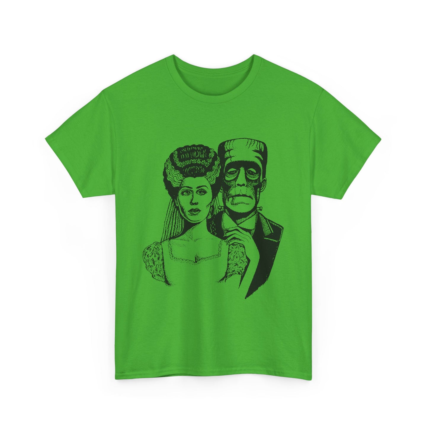 Frankenstein and Bride Unisex Heavy Cotton Tee