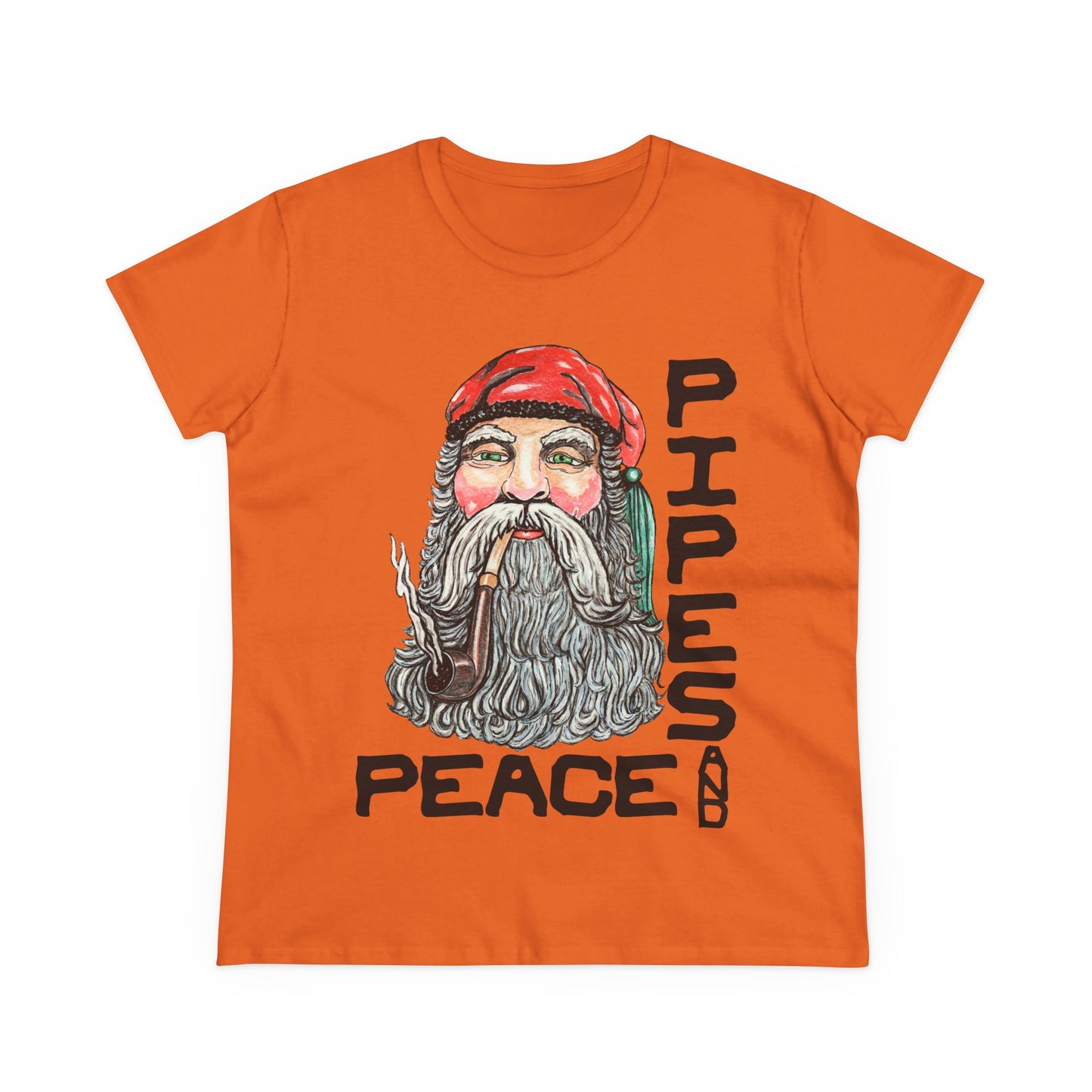 Pipes and Peace Women's Midweight Cotton Tee