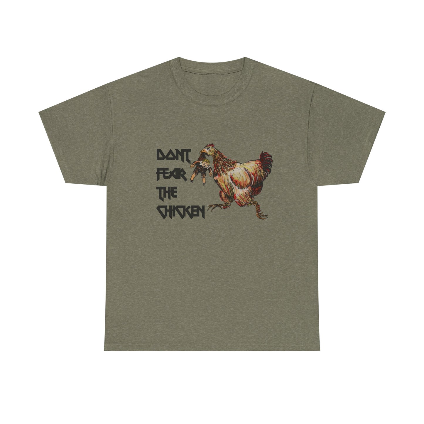 Don't Fear the Chicken Unisex Heavy Cotton Tee