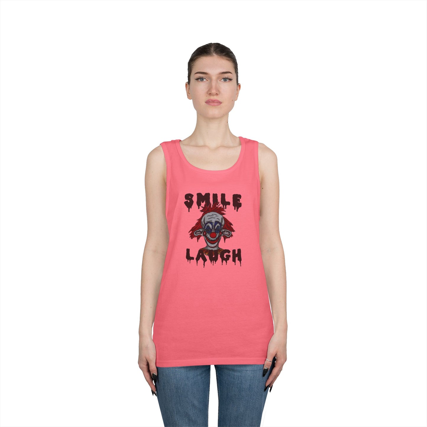 Smile, Laugh Unisex Heavy Cotton Tank Top