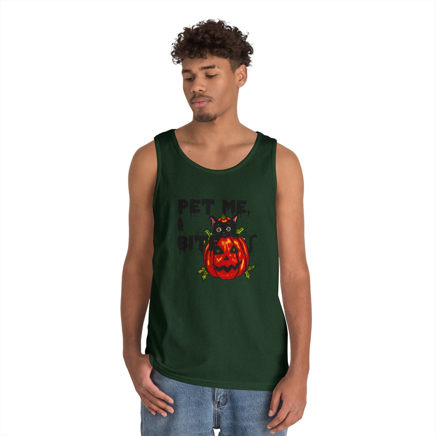 Pet Me Unisex Heavy Cotton Tank Top