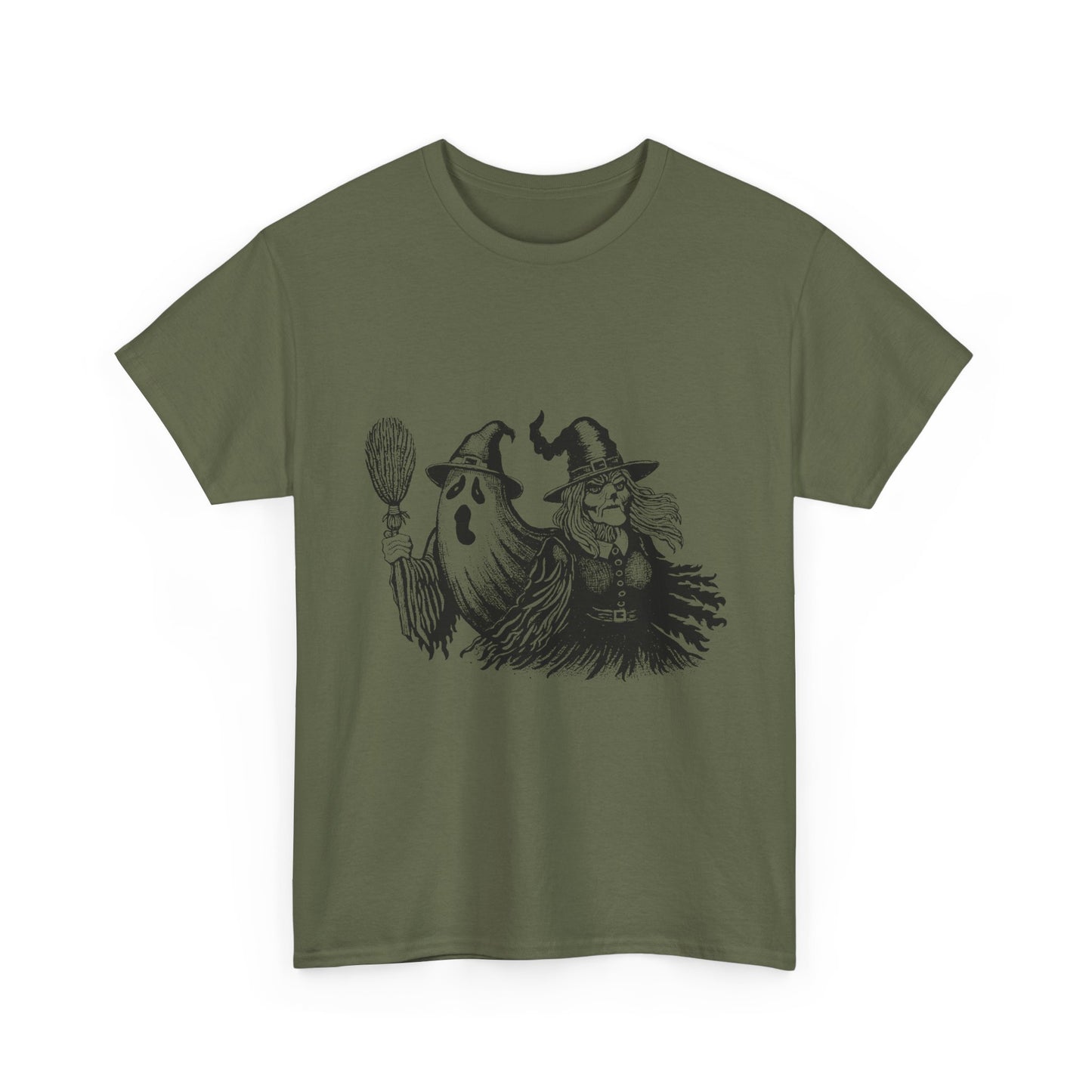 Ghost and Witch Unisex Heavy Cotton Tee