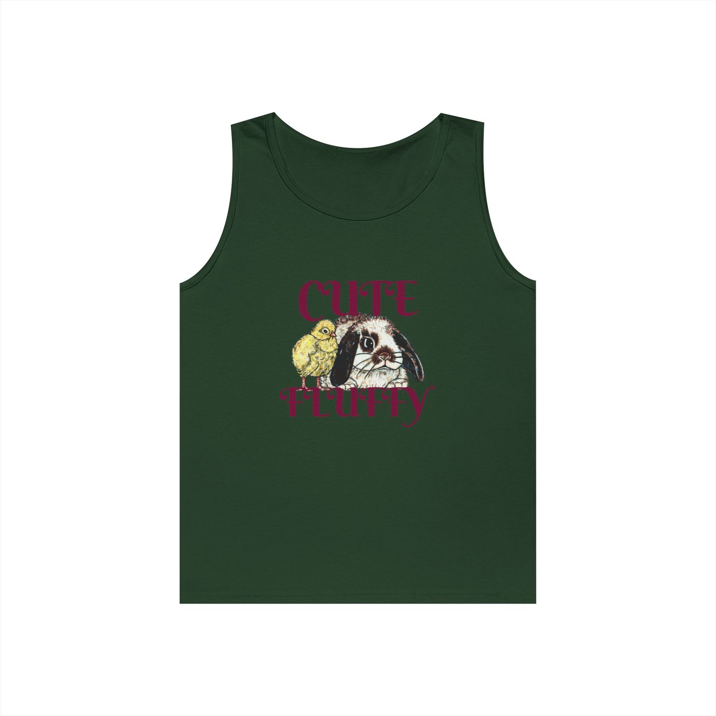 Cute and Fluffy Unisex Heavy Cotton Tank Top