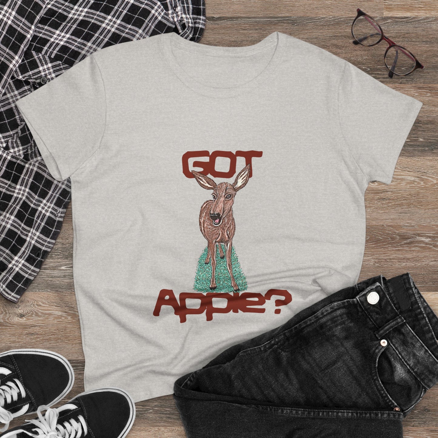 Got Apple? Women's Midweight Cotton Tee