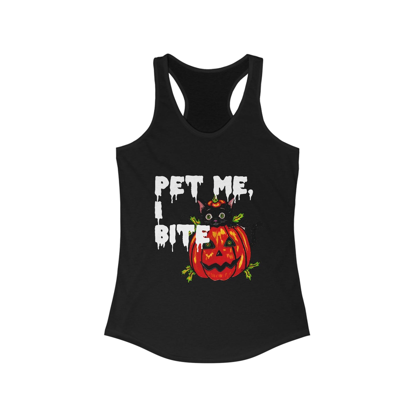 Pet me Women's Ideal Racerback Tank