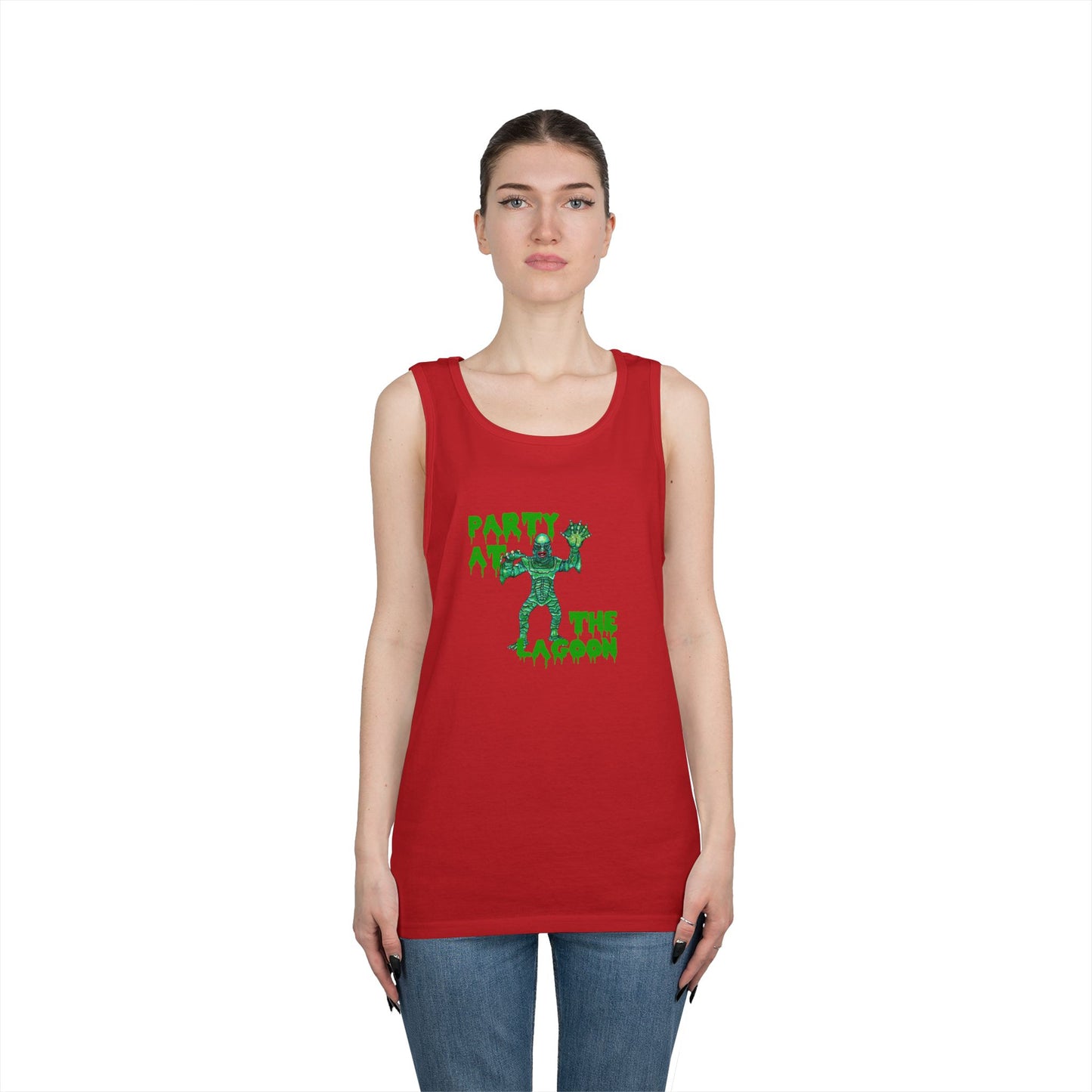 Party at the Lagoon Unisex Heavy Cotton Tank Top