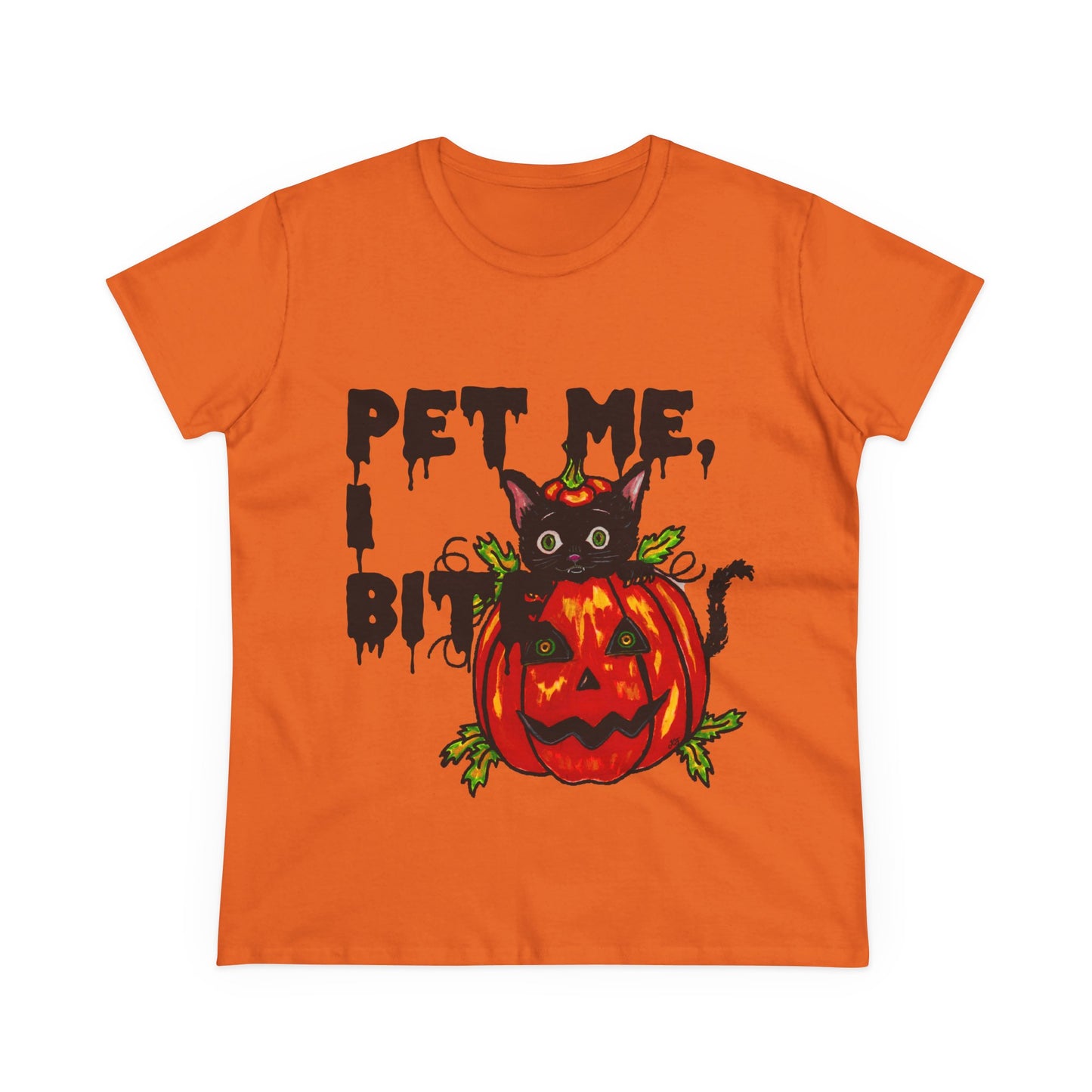 Pet Me Women's Midweight Cotton Tee