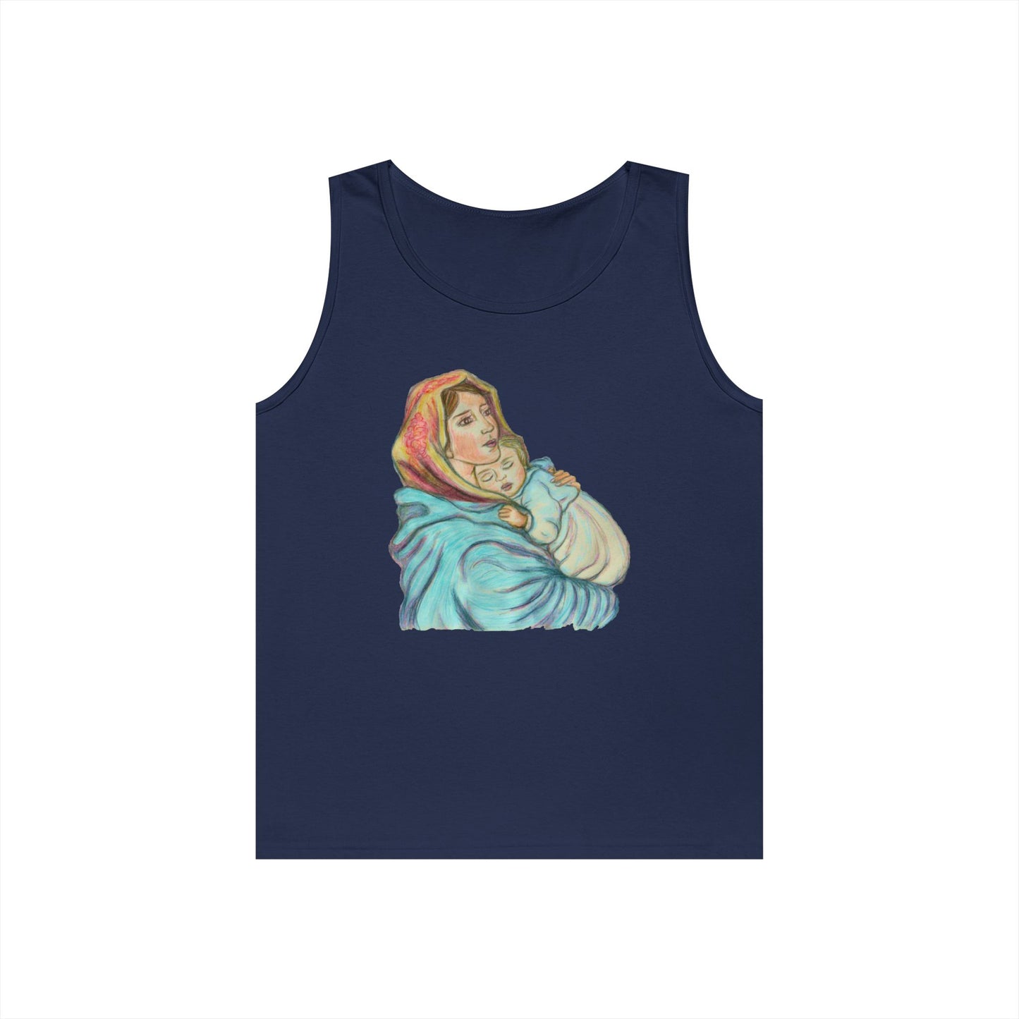 Mother and Child Unisex Heavy Cotton Tank Top