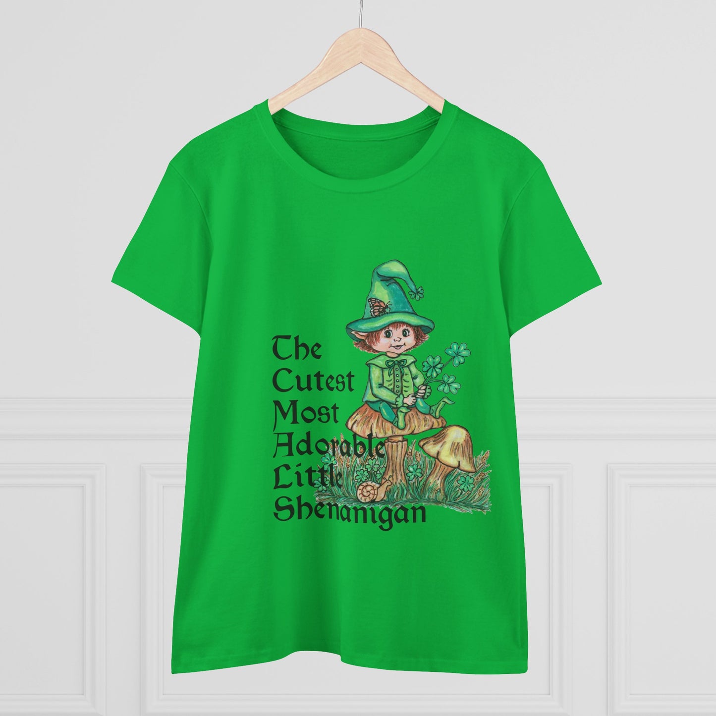 Cutest Leprechaun Women's Midweight Cotton Tee