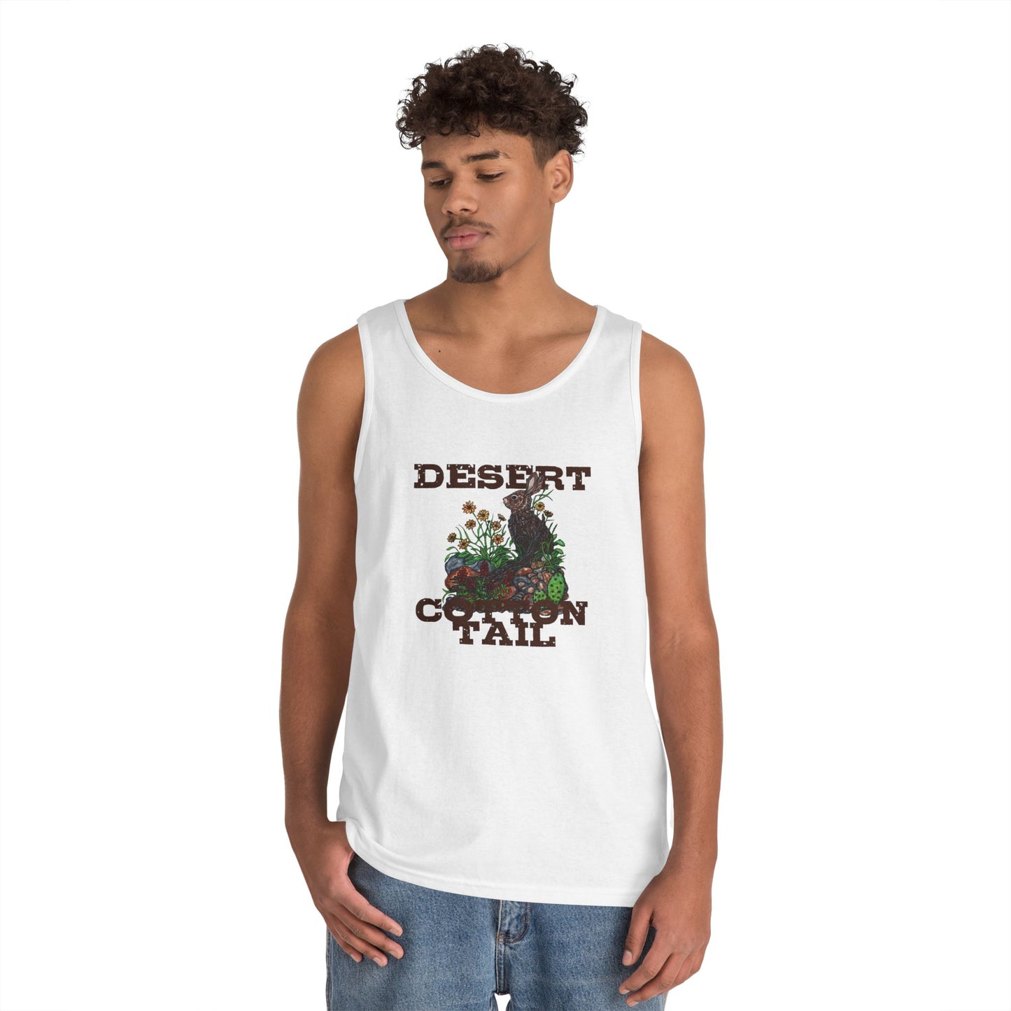 Desert Cottontail Unisex Heavy Cotton Tank Top