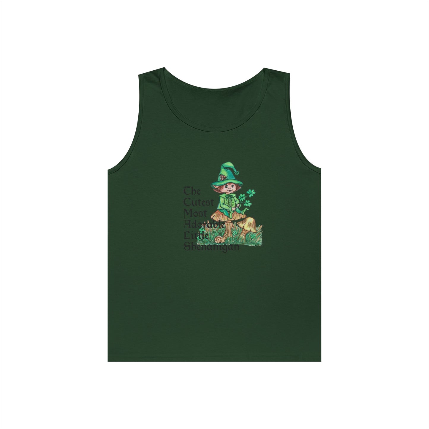 Cutest Leprechaun Unisex Heavy Cotton Tank Top