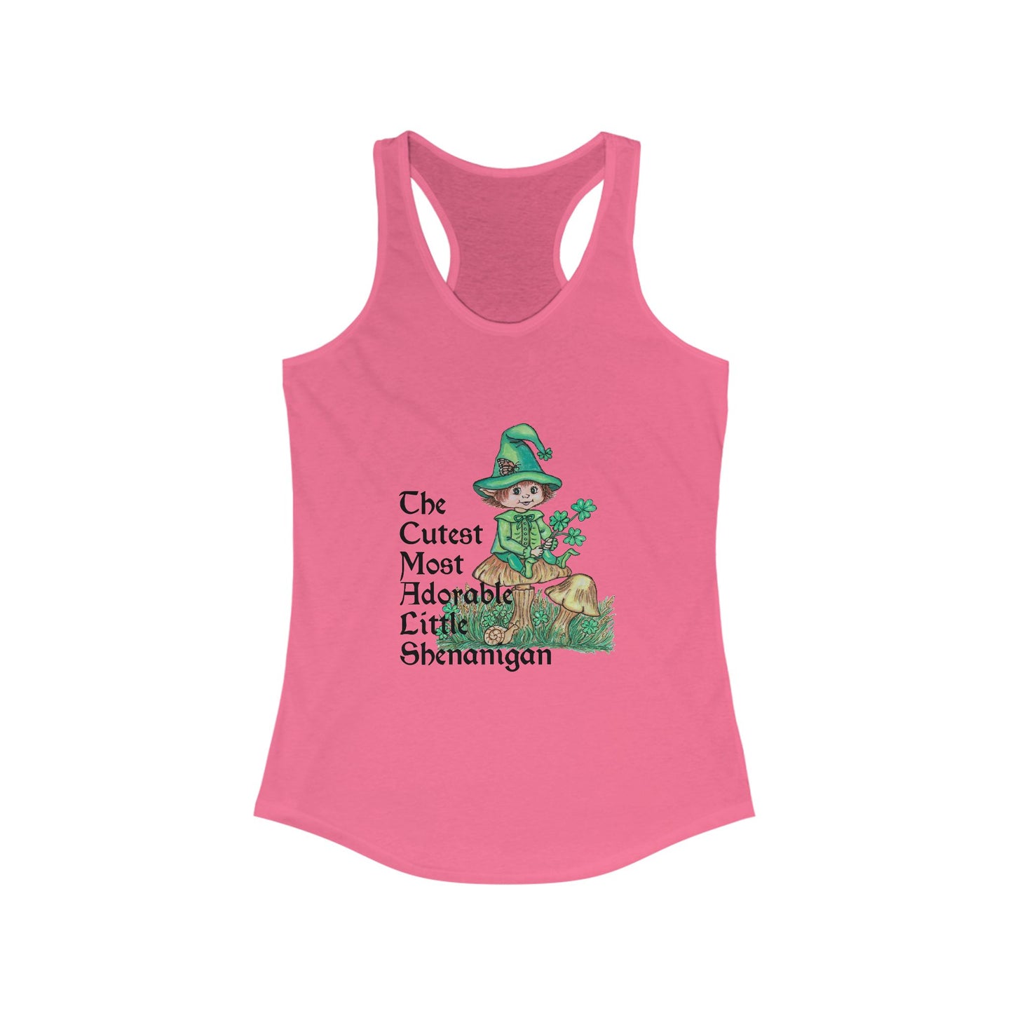 Cutest Little Leprechaun Women's Ideal Racerback Tank