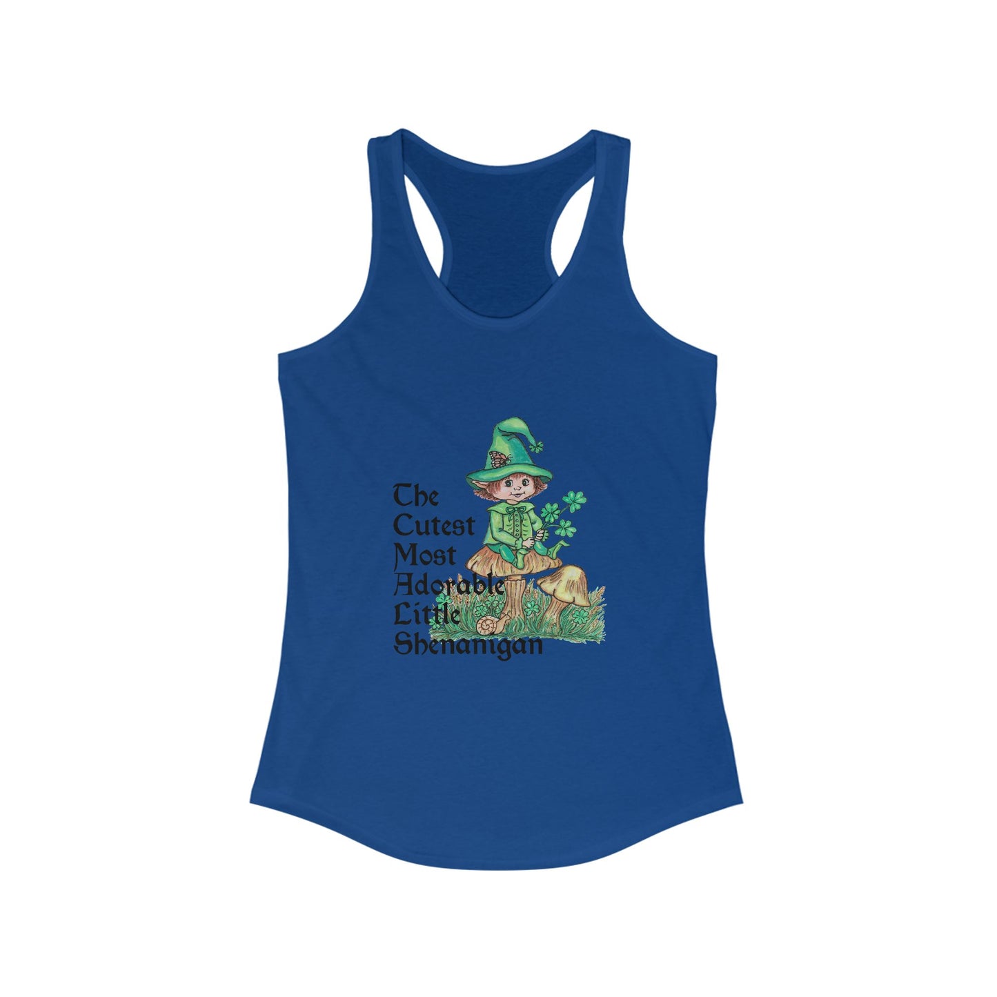 Cutest Little Leprechaun Women's Ideal Racerback Tank