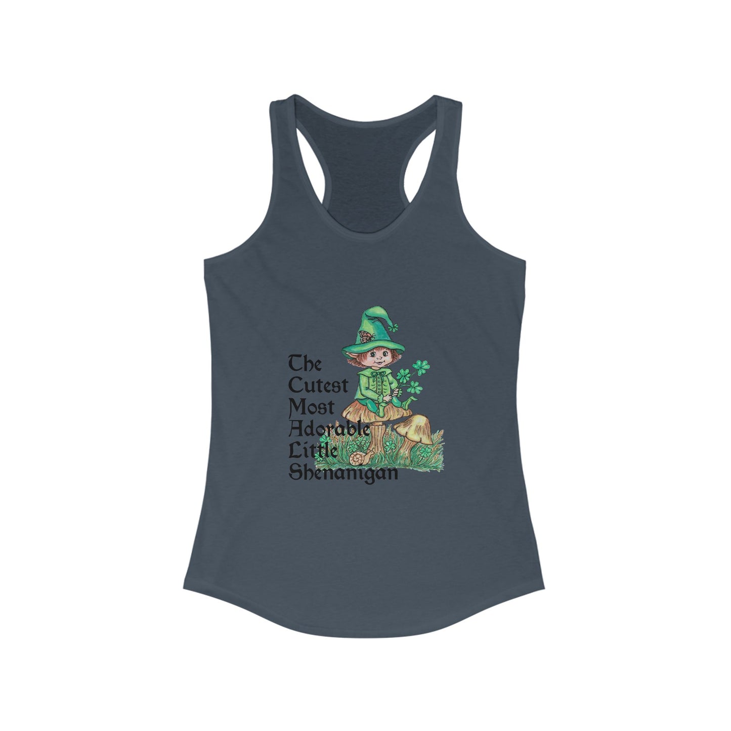 Cutest Little Leprechaun Women's Ideal Racerback Tank