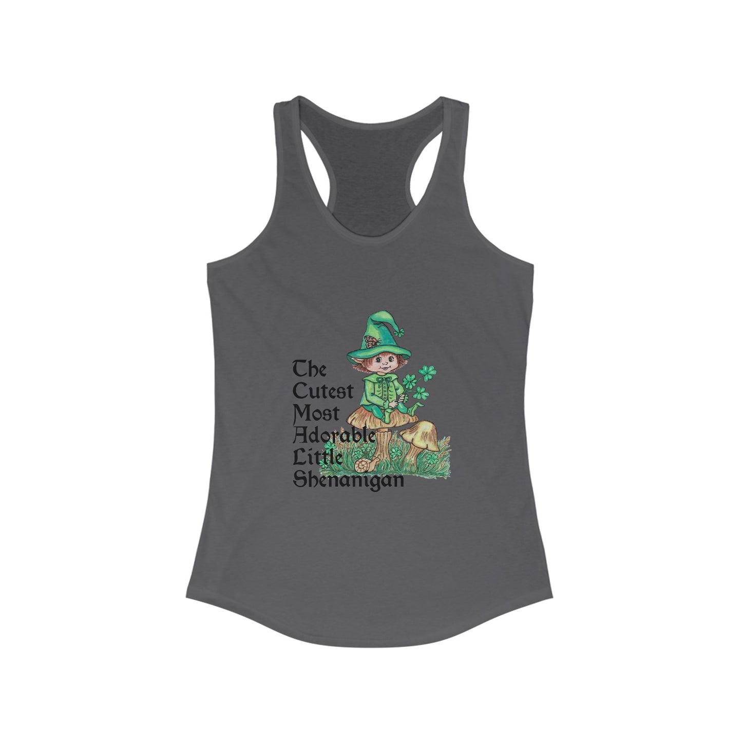 Cutest Little Leprechaun Women's Ideal Racerback Tank