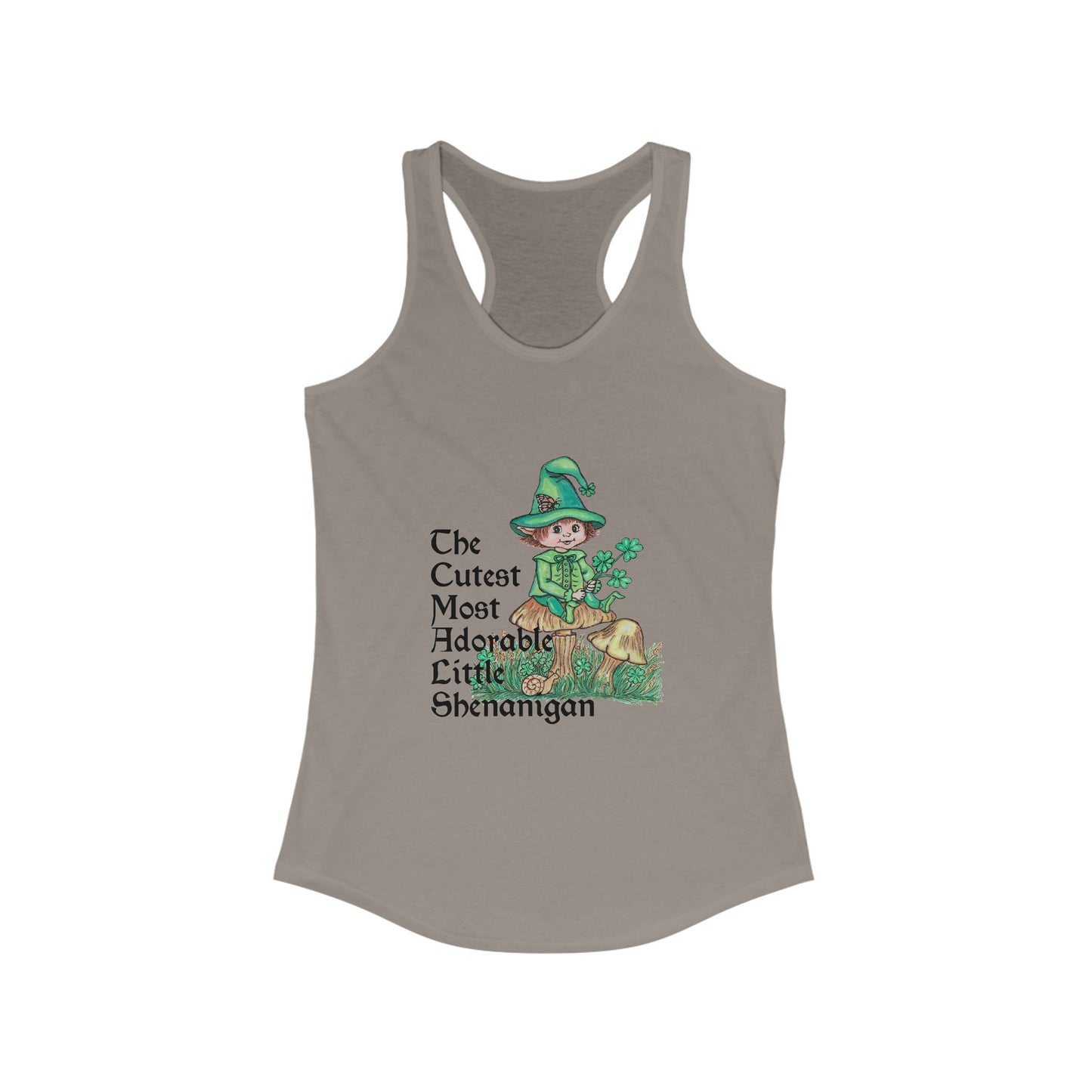 Cutest Little Leprechaun Women's Ideal Racerback Tank