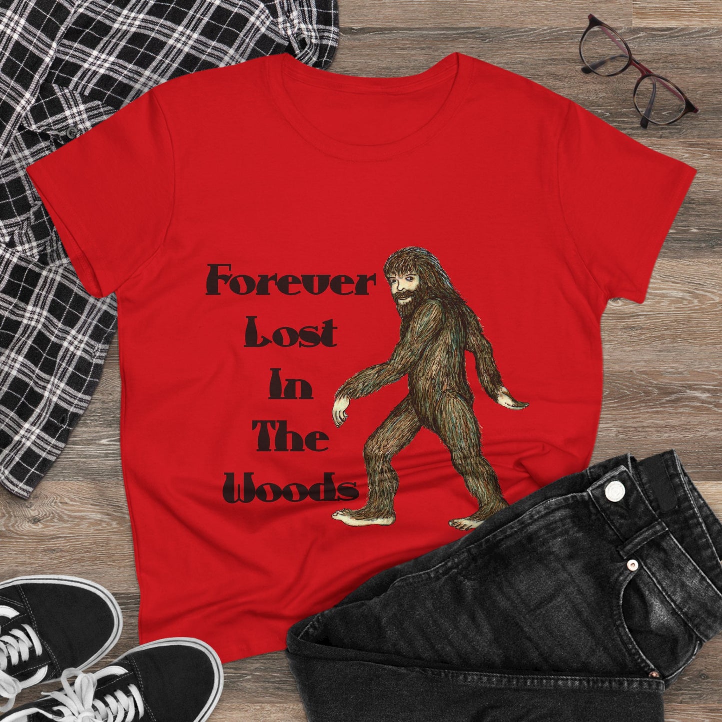 Lost in the Woods Women's Midweight Cotton Tee