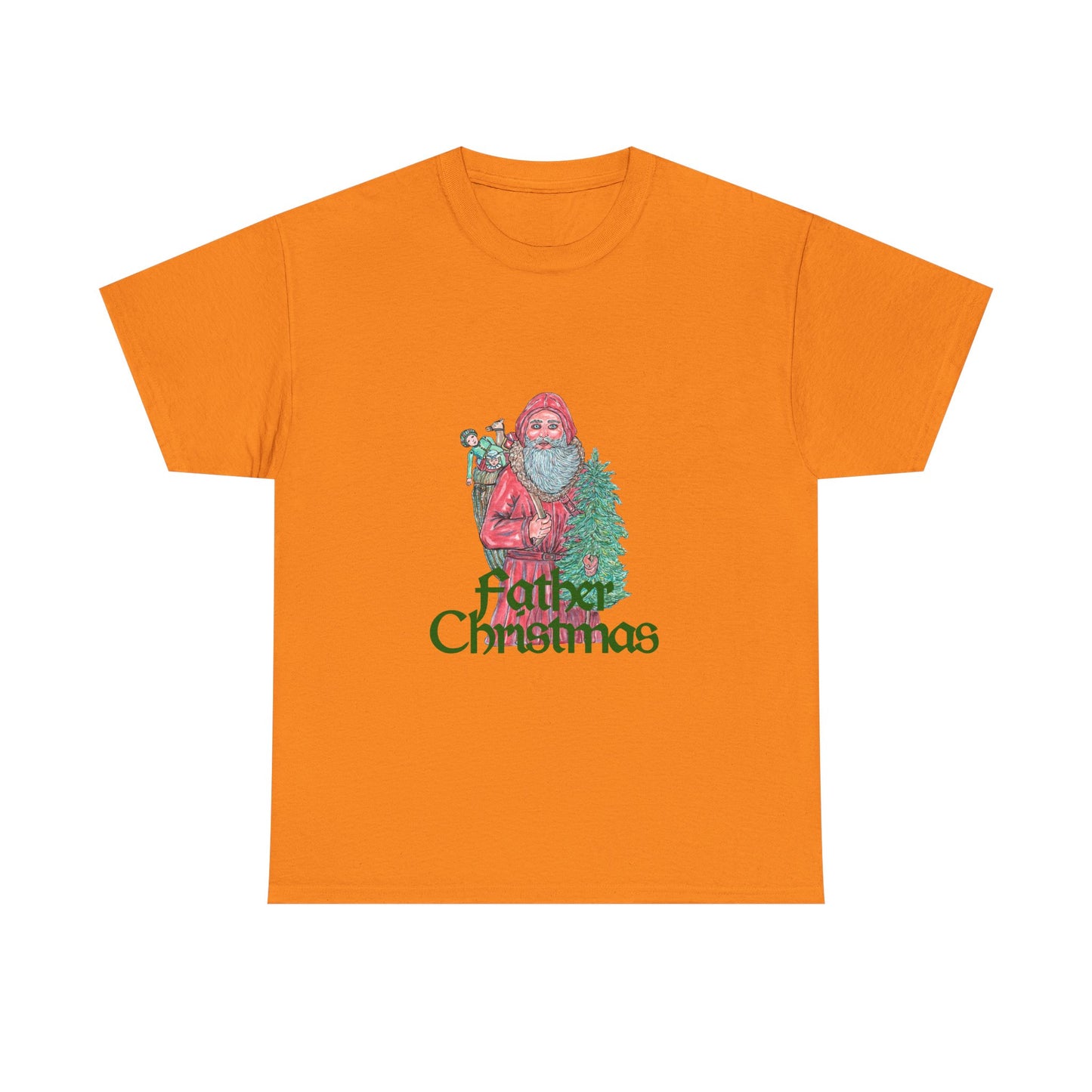 Father Christmas Unisex Heavy Cotton Tee