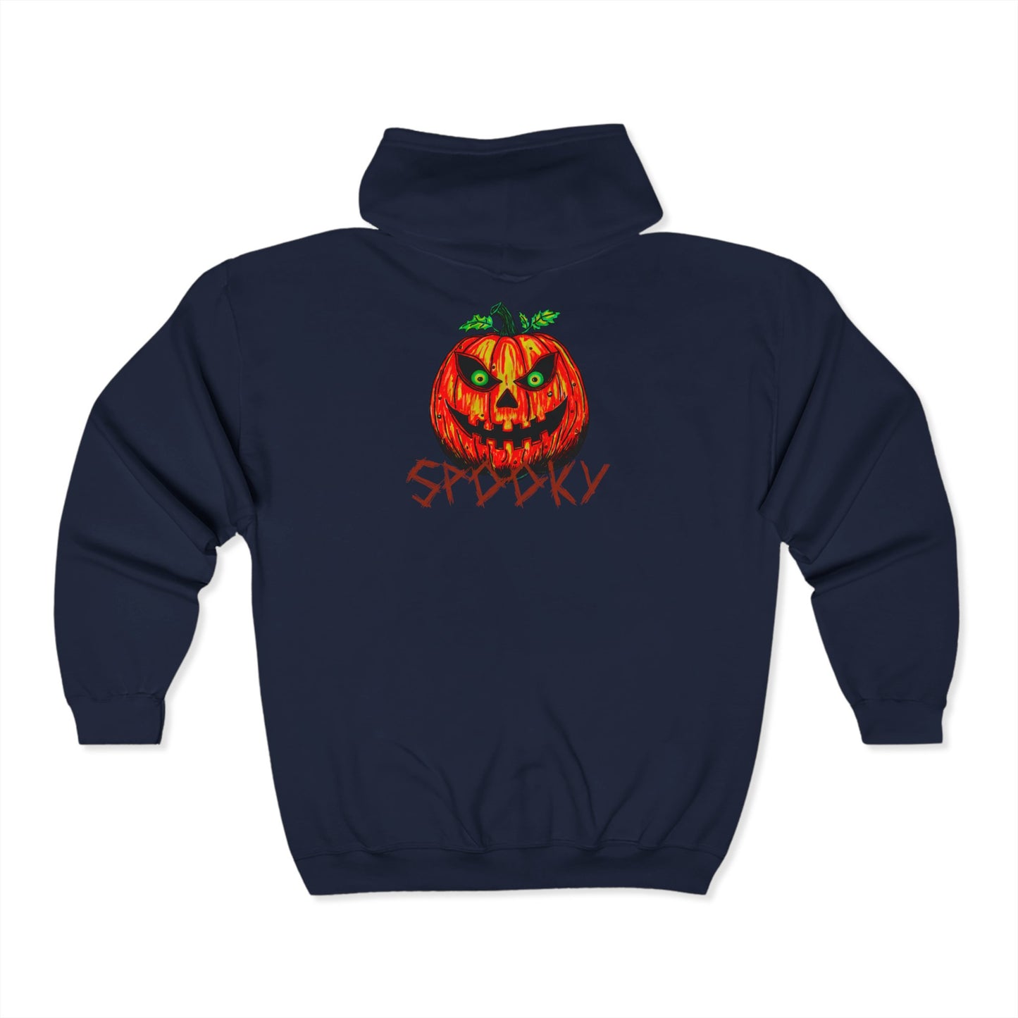 Spooky Jack-o-Lantern Unisex Heavy Blend™ Full Zip Hooded Sweatshirt