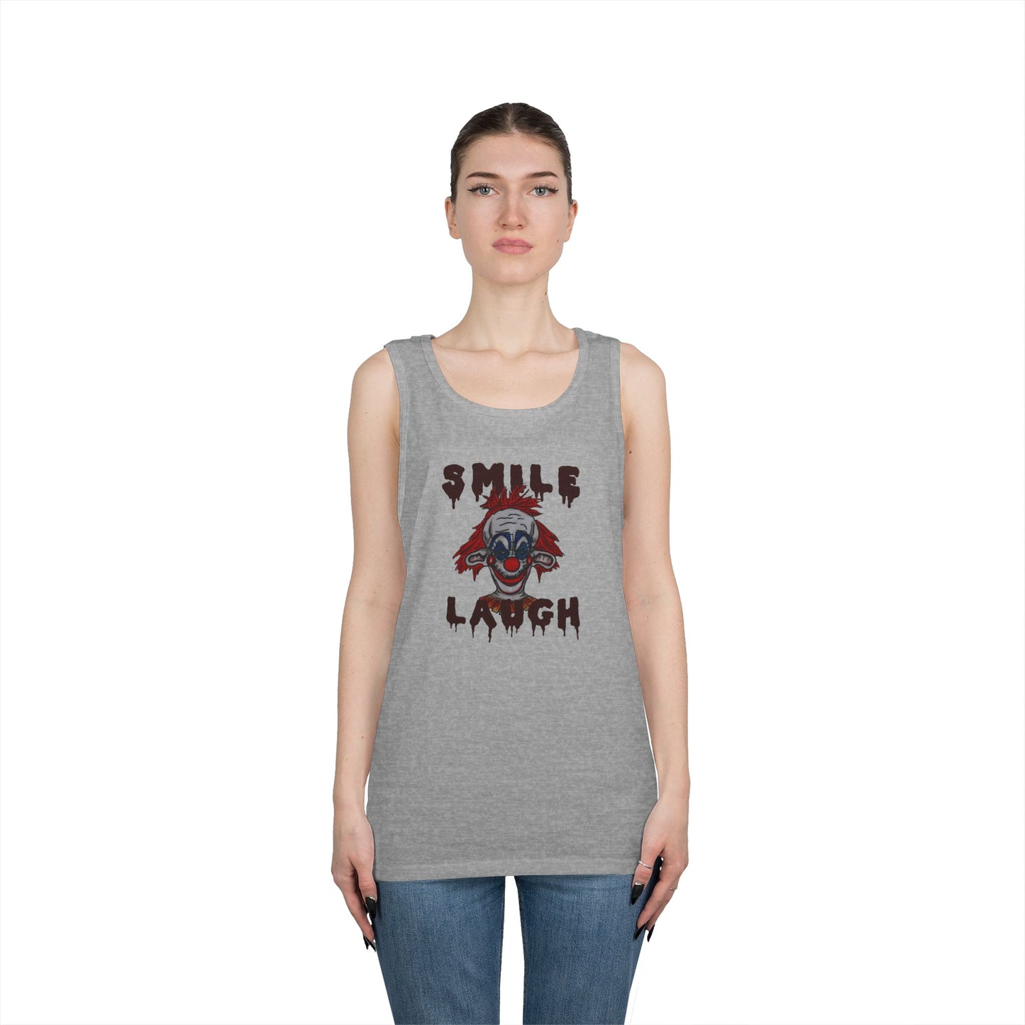 Smile, Laugh Unisex Heavy Cotton Tank Top