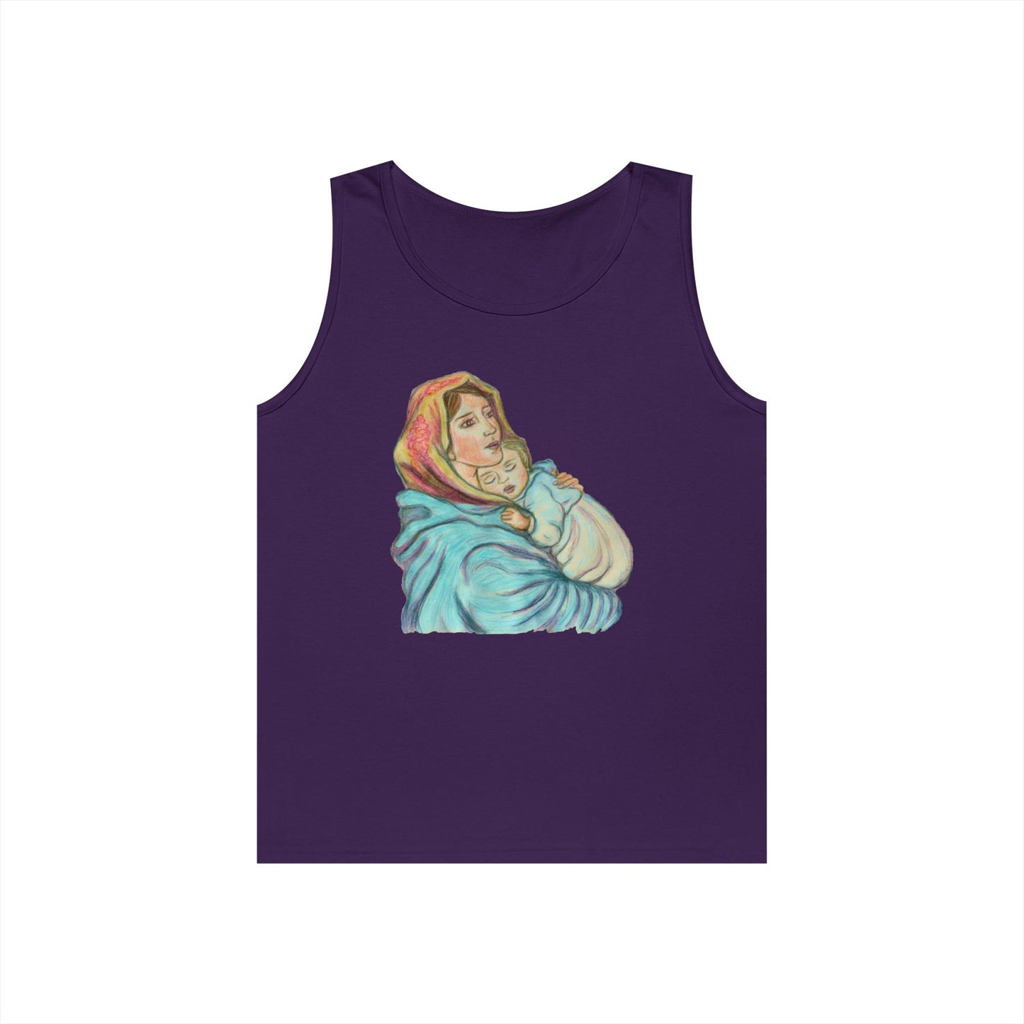 Mother and Child Unisex Heavy Cotton Tank Top