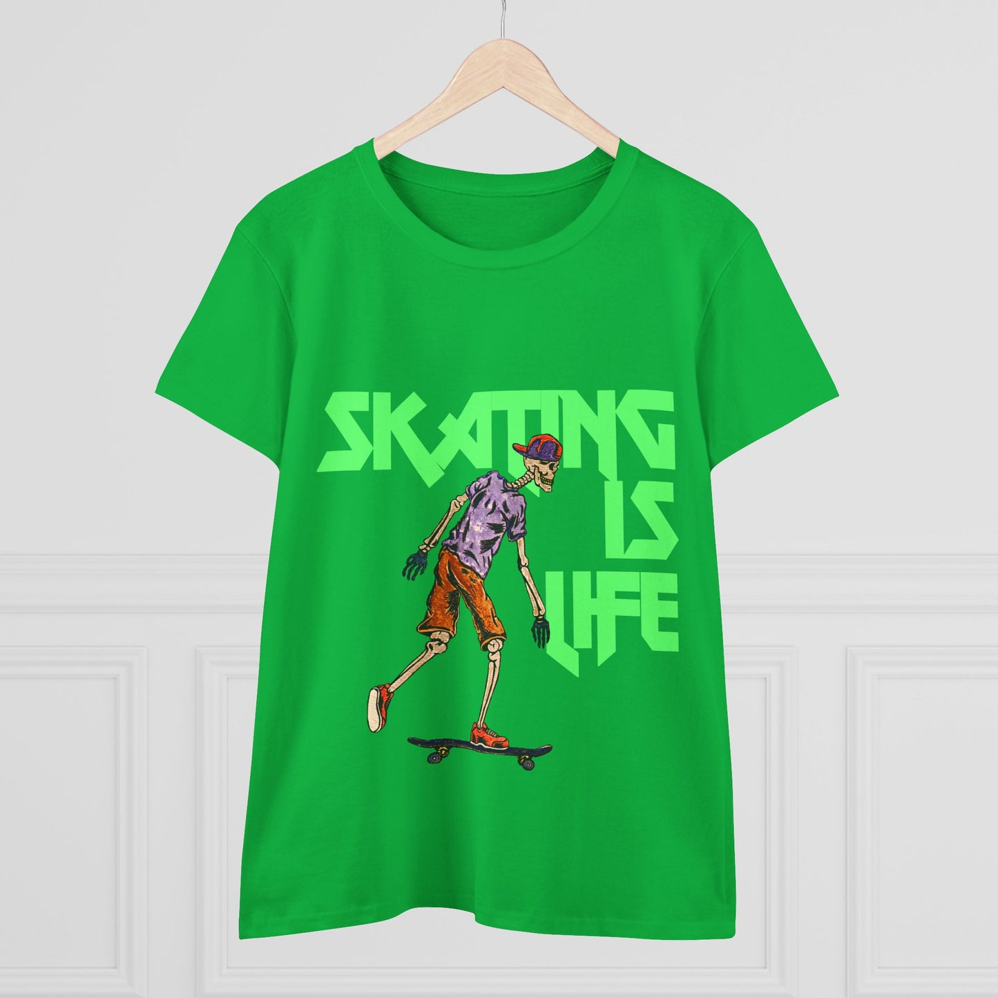 Skating is Life Women's Midweight Cotton Tee
