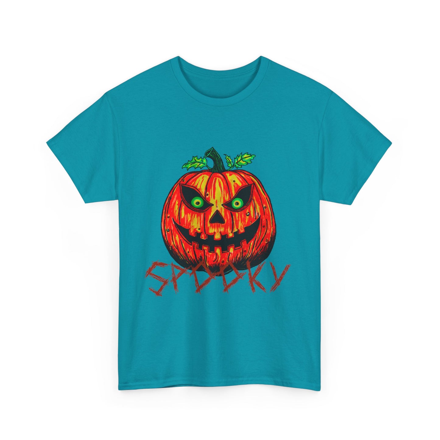 Spooky Jack-o-Lantern Unisex Heavy Cotton Tee