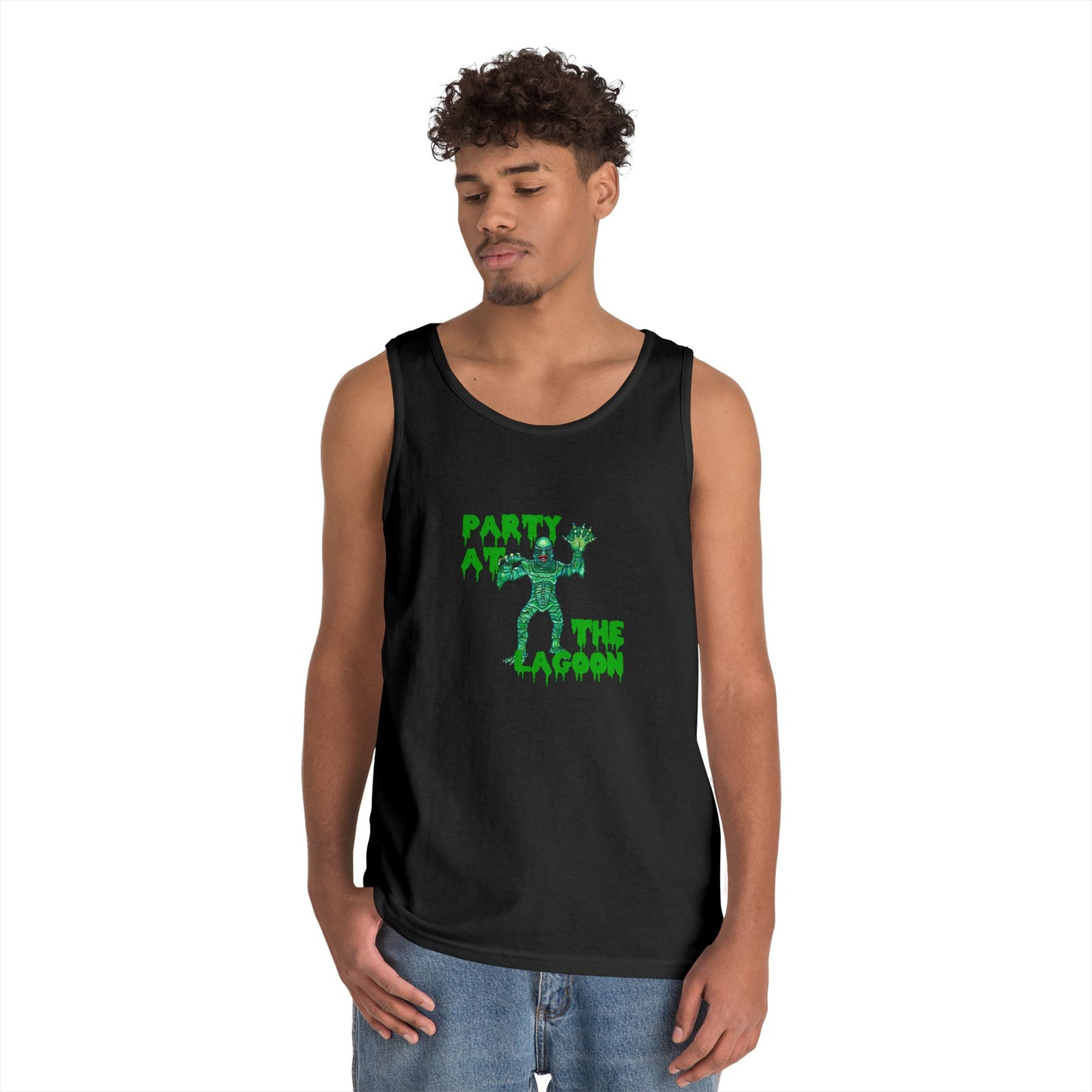 Party at the Lagoon Unisex Heavy Cotton Tank Top