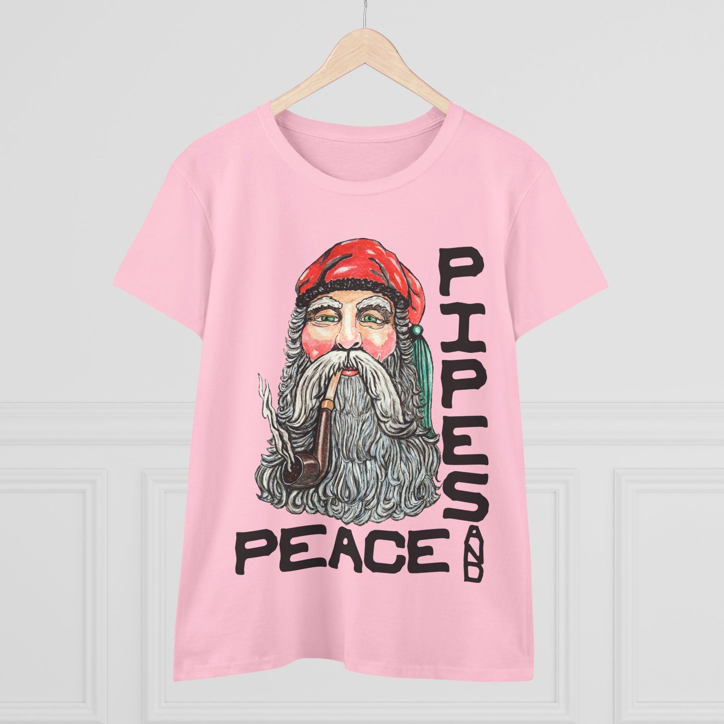Pipes and Peace Women's Midweight Cotton Tee
