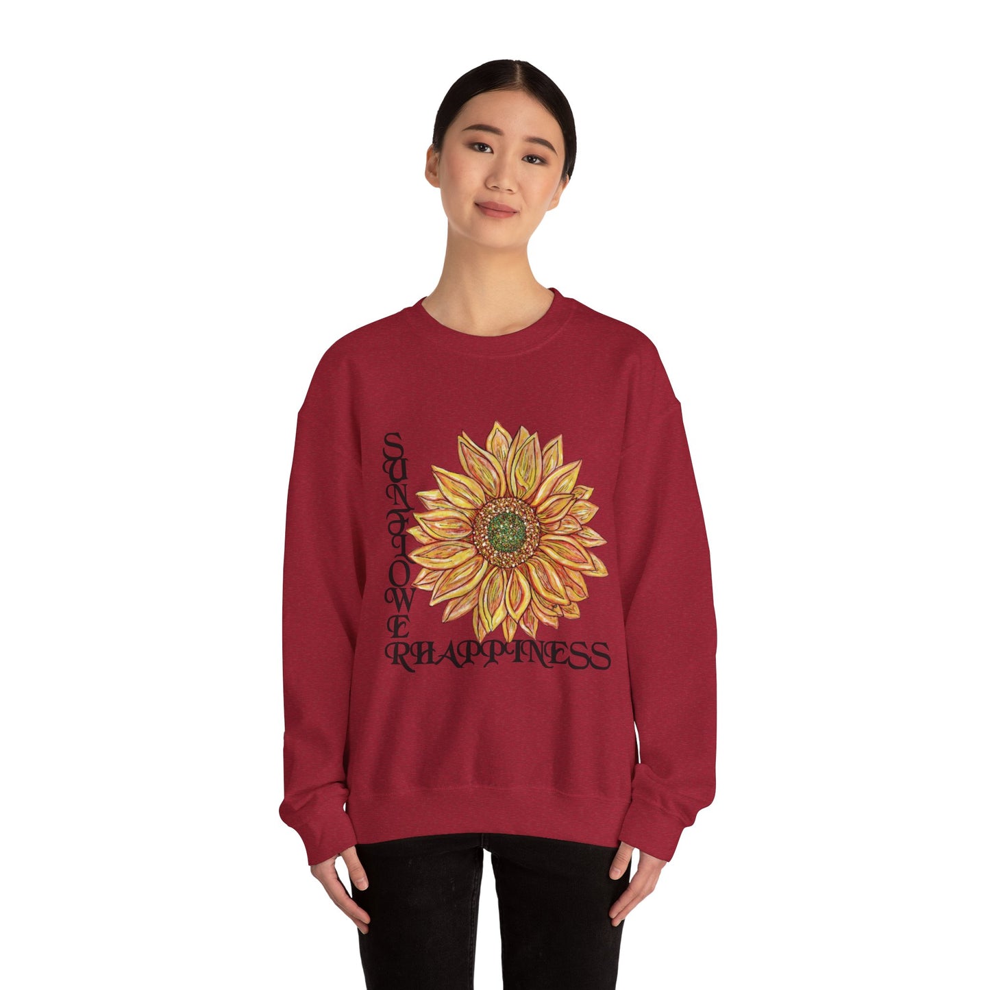 Sunshine and Happiness Unisex Heavy Blend™ Crewneck Sweatshirt
