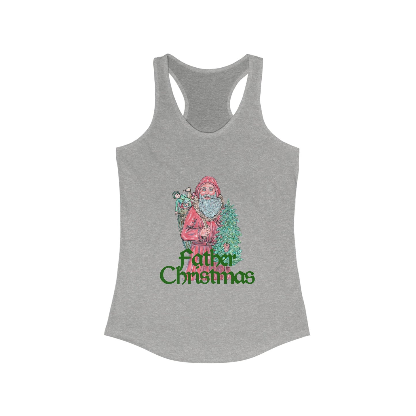 Father Christmas Women's Ideal Racerback Tank
