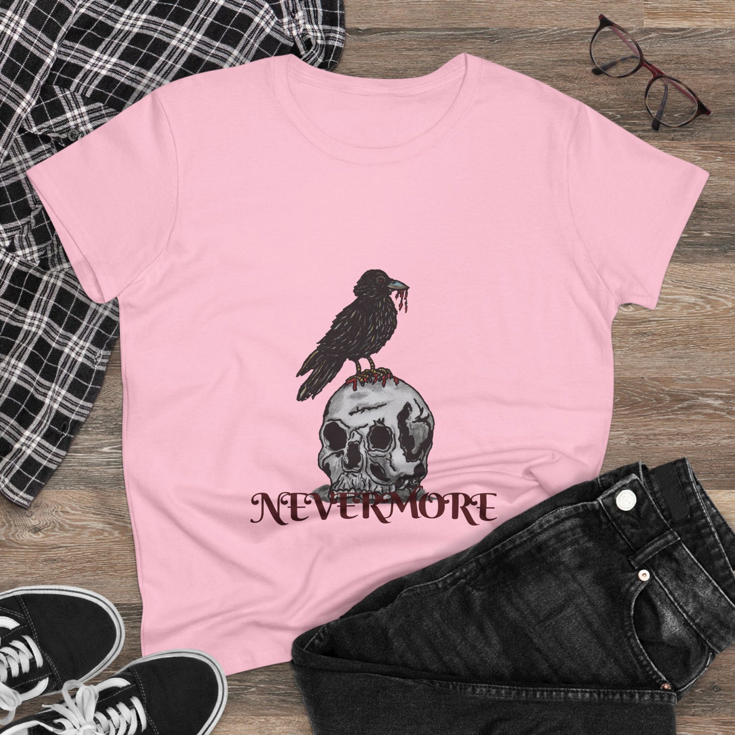 Nevermore Women's Midweight Cotton Tee