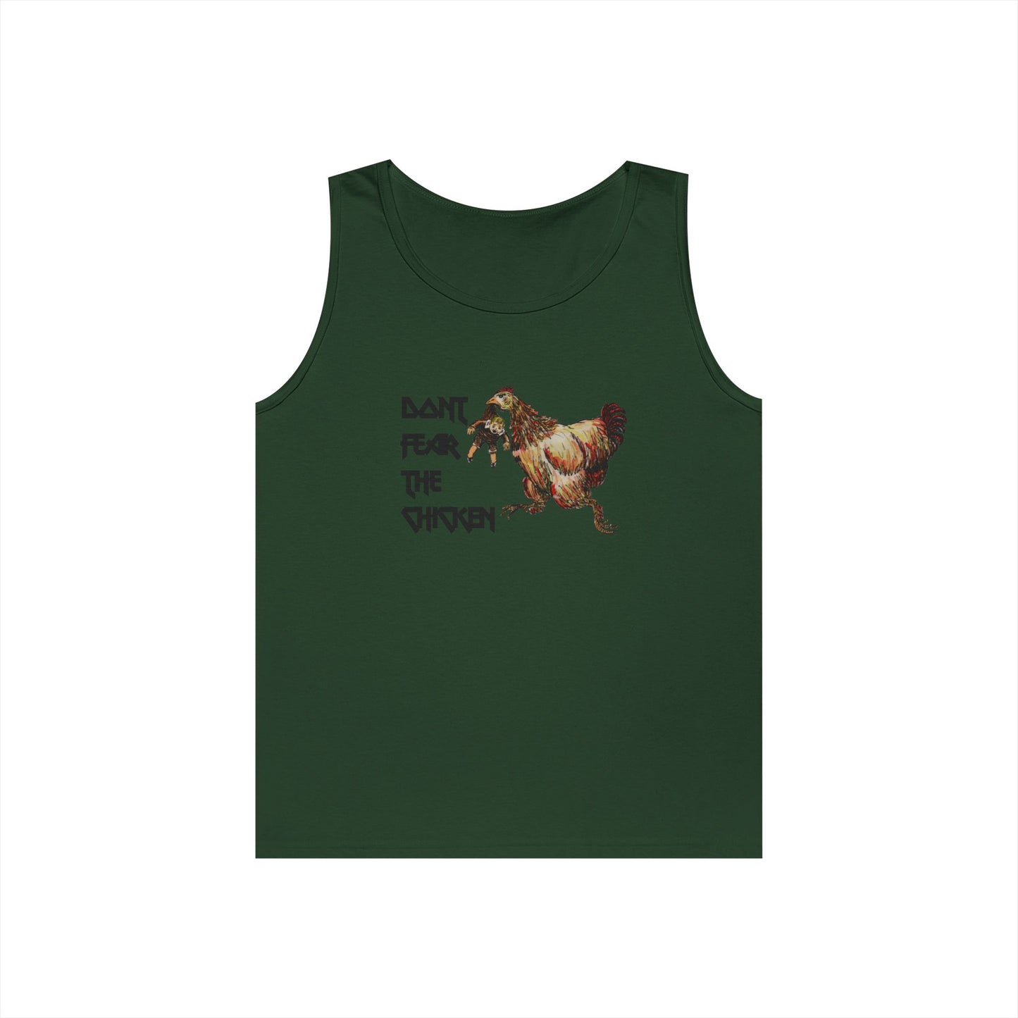 Don't Fear the Chicken Unisex Heavy Cotton Tank Top