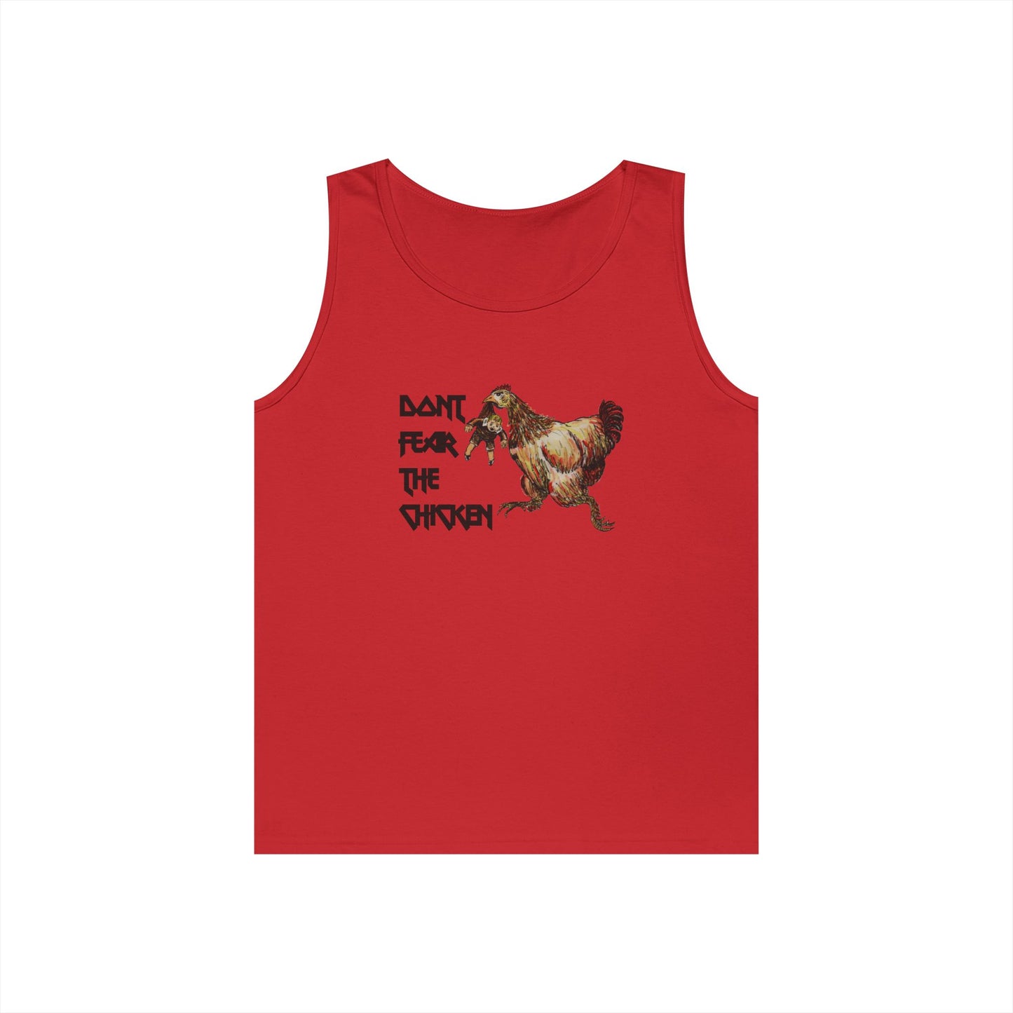 Don't Fear the Chicken Unisex Heavy Cotton Tank Top