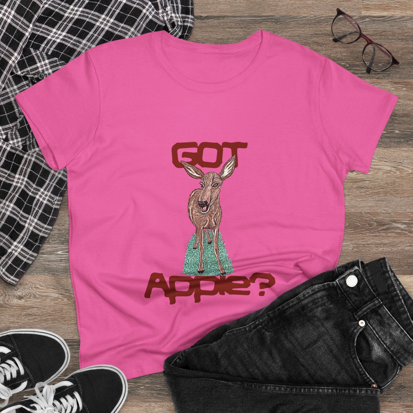 Got Apple? Women's Midweight Cotton Tee
