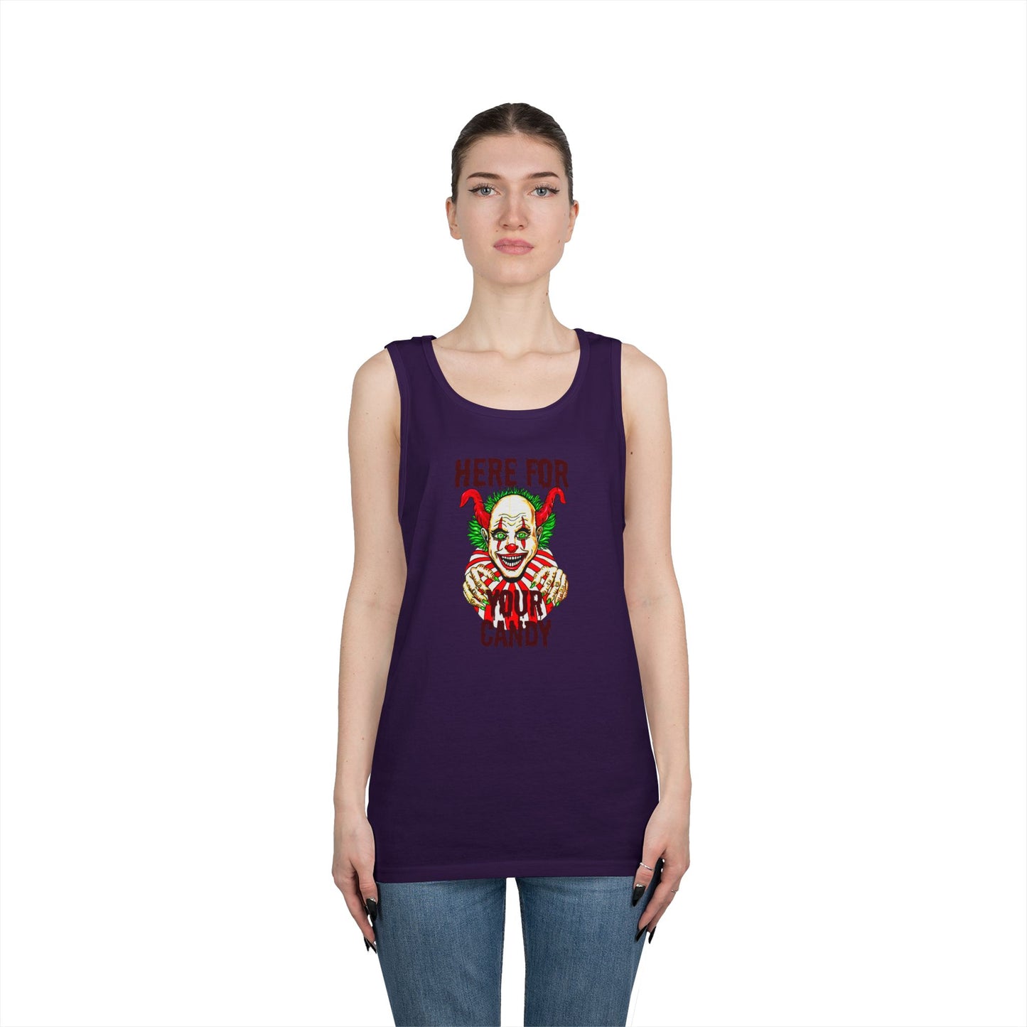 Here for Your Candy Unisex Heavy Cotton Tank Top