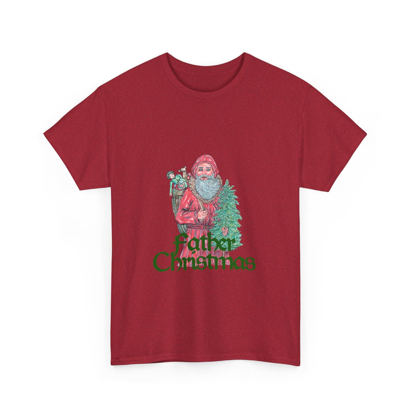 Father Christmas Unisex Heavy Cotton Tee