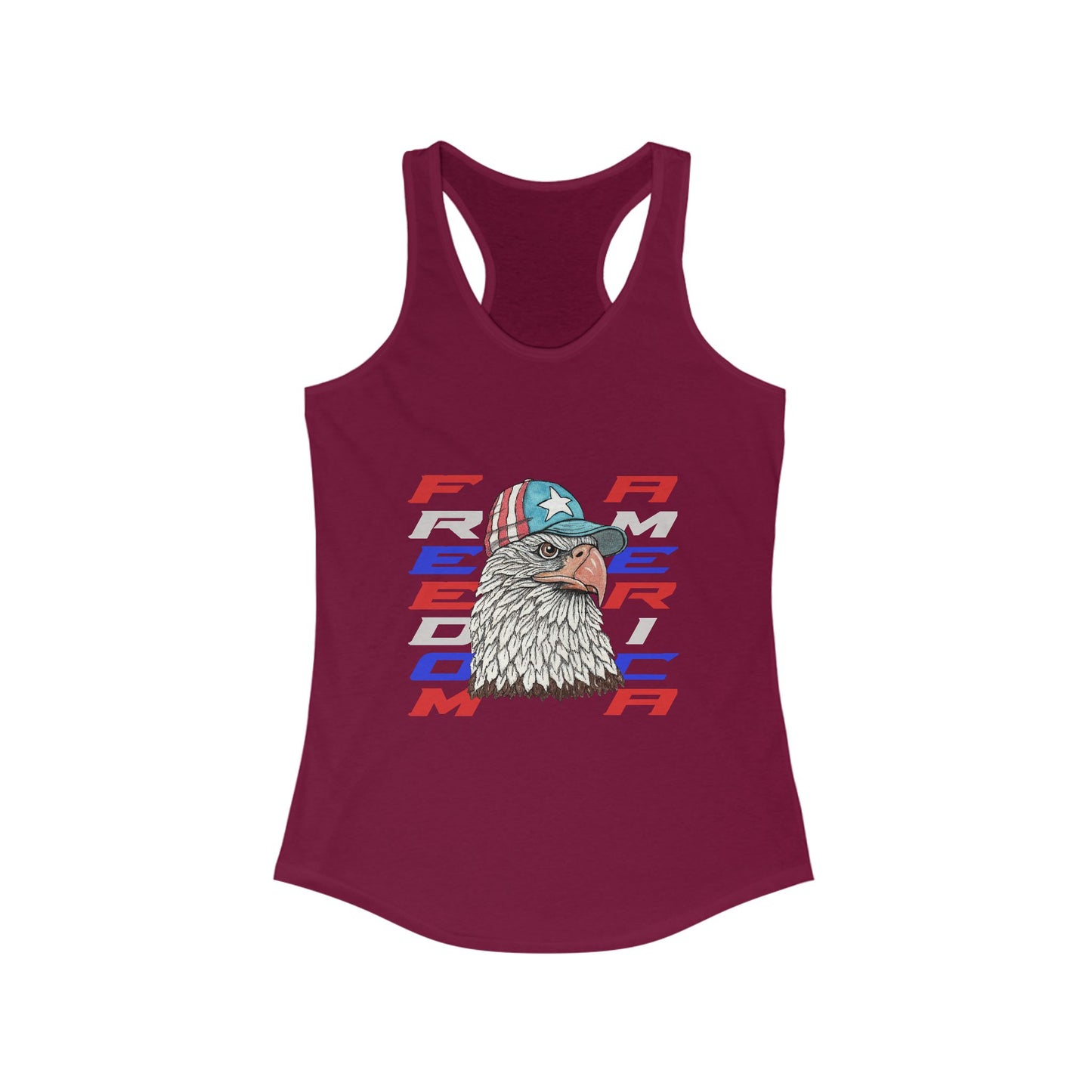 Freedom America Women's Ideal Racerback Tank