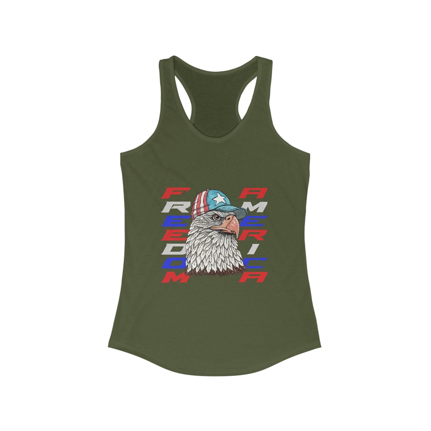 Freedom America Women's Ideal Racerback Tank