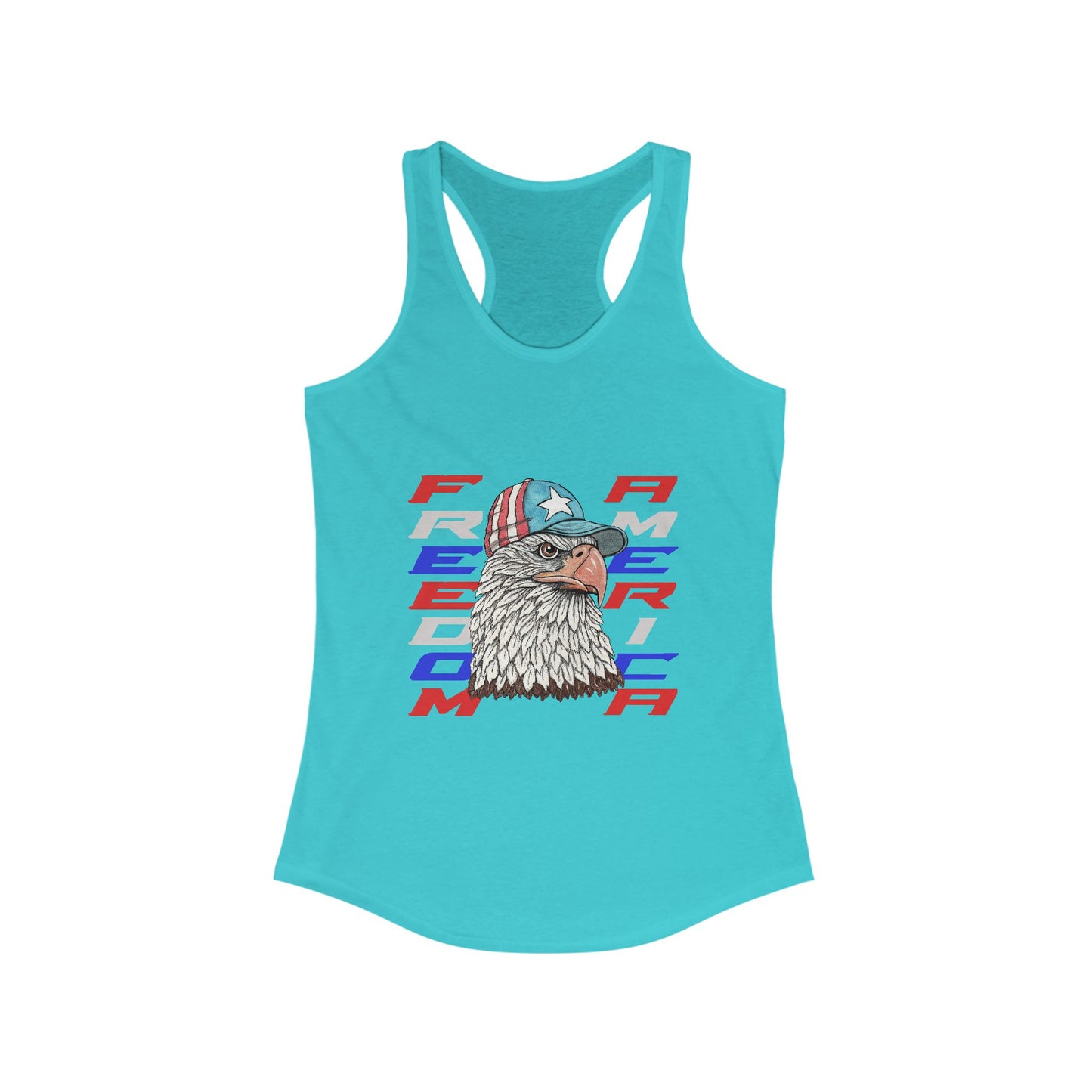 Freedom America Women's Ideal Racerback Tank
