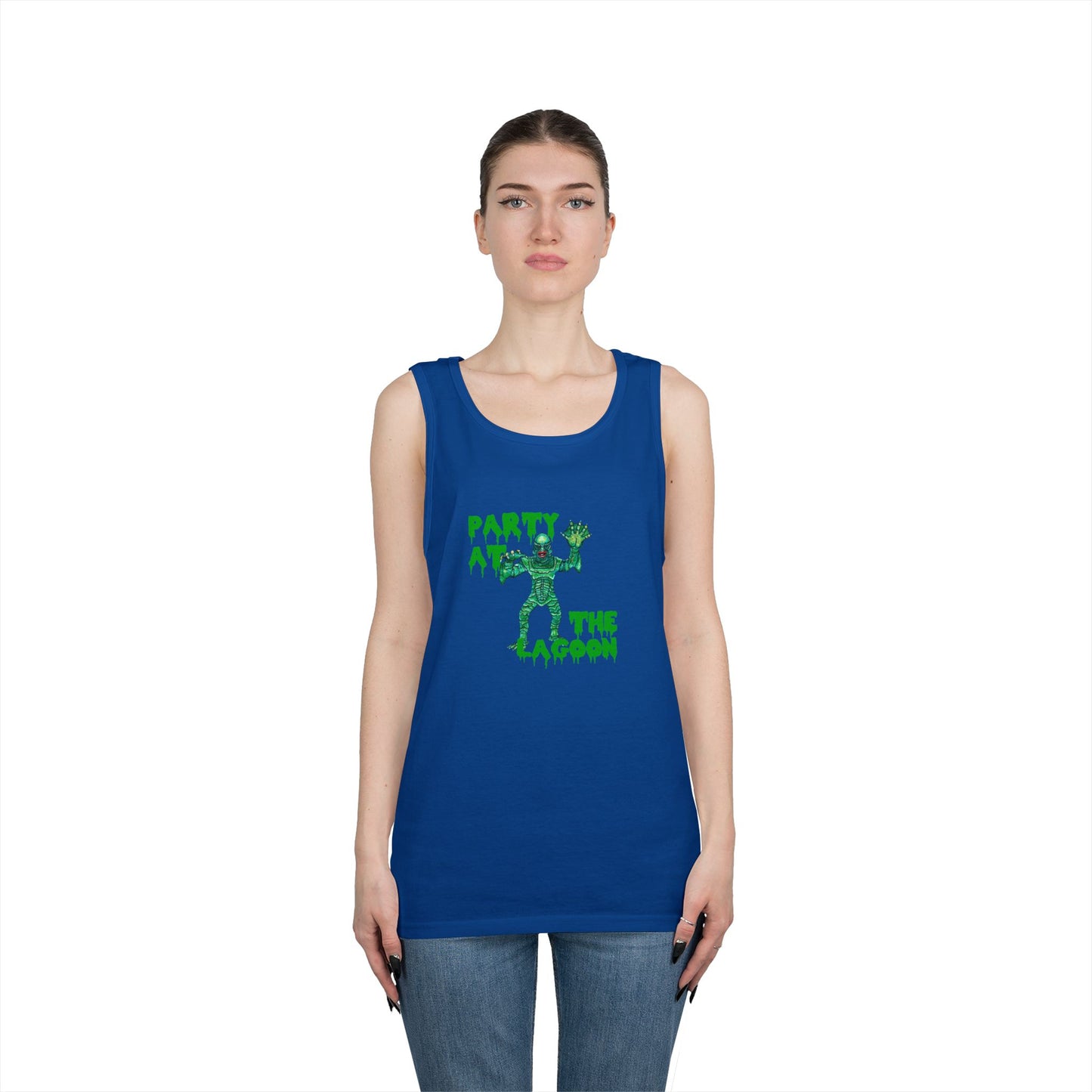 Party at the Lagoon Unisex Heavy Cotton Tank Top