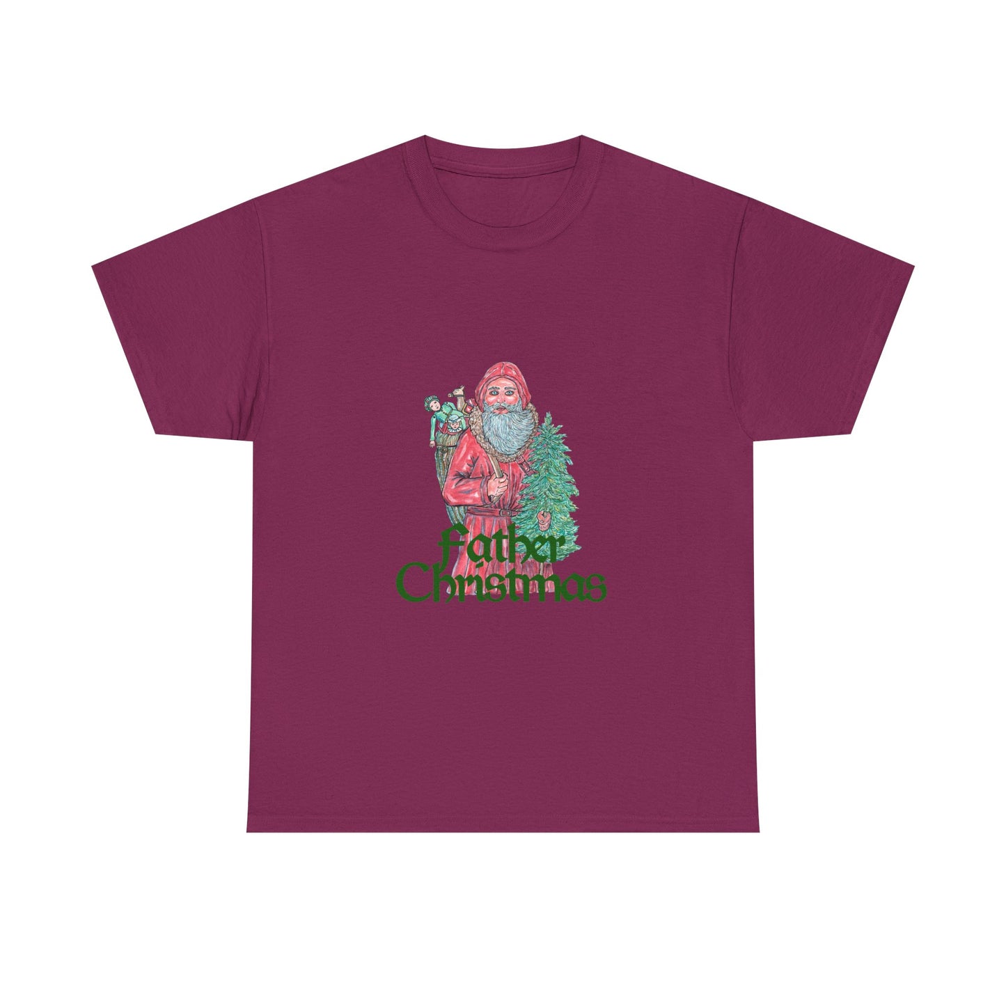 Father Christmas Unisex Heavy Cotton Tee