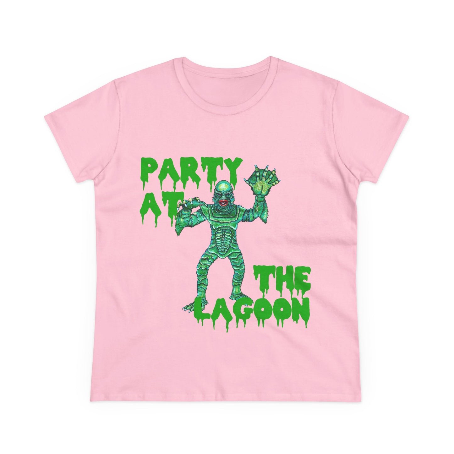 Party at the Lagoon Women's Midweight Cotton Tee