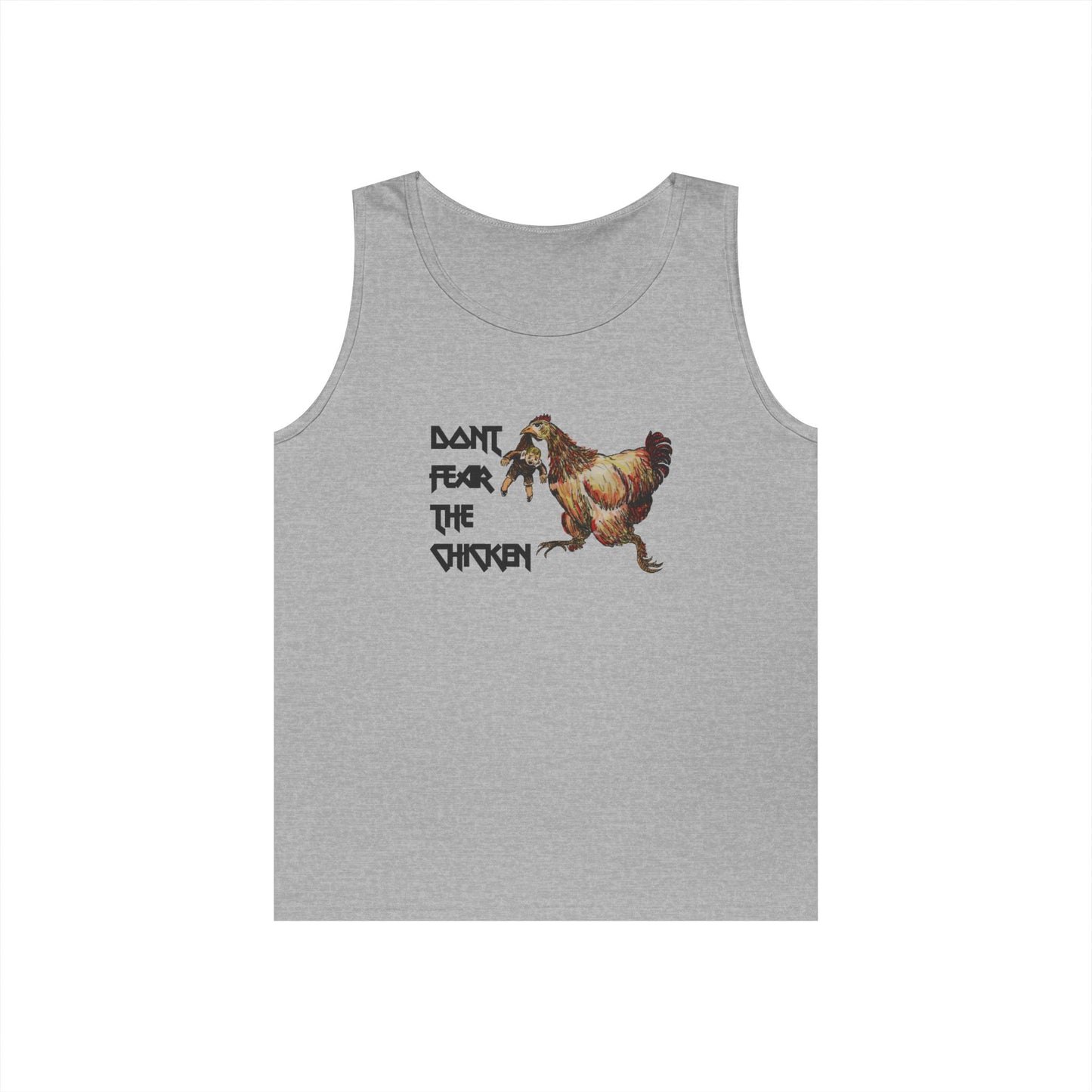 Don't Fear the Chicken Unisex Heavy Cotton Tank Top