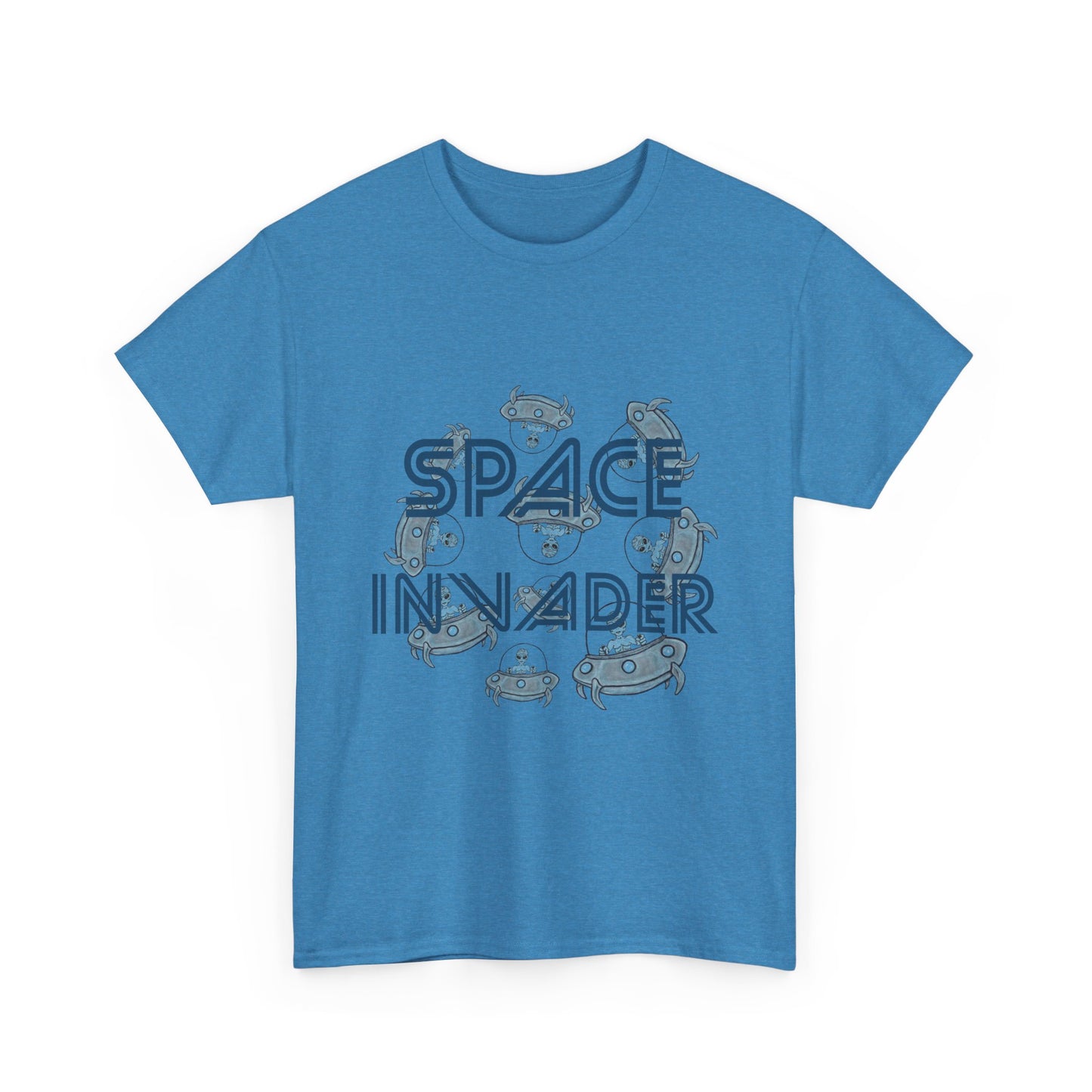 Space Invader Unisex Heavy Cotton Tee